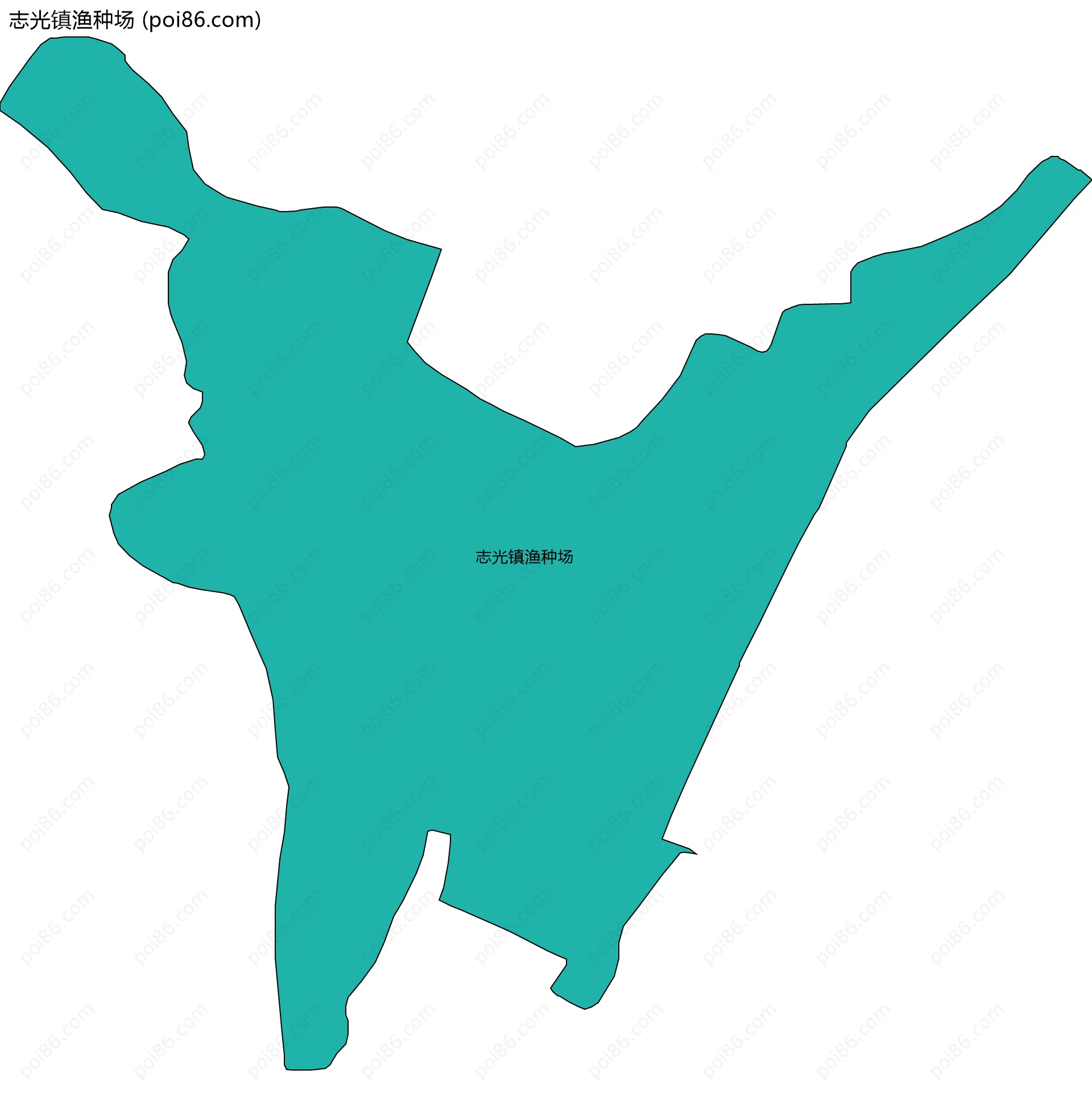 志光镇渔种场边界地图