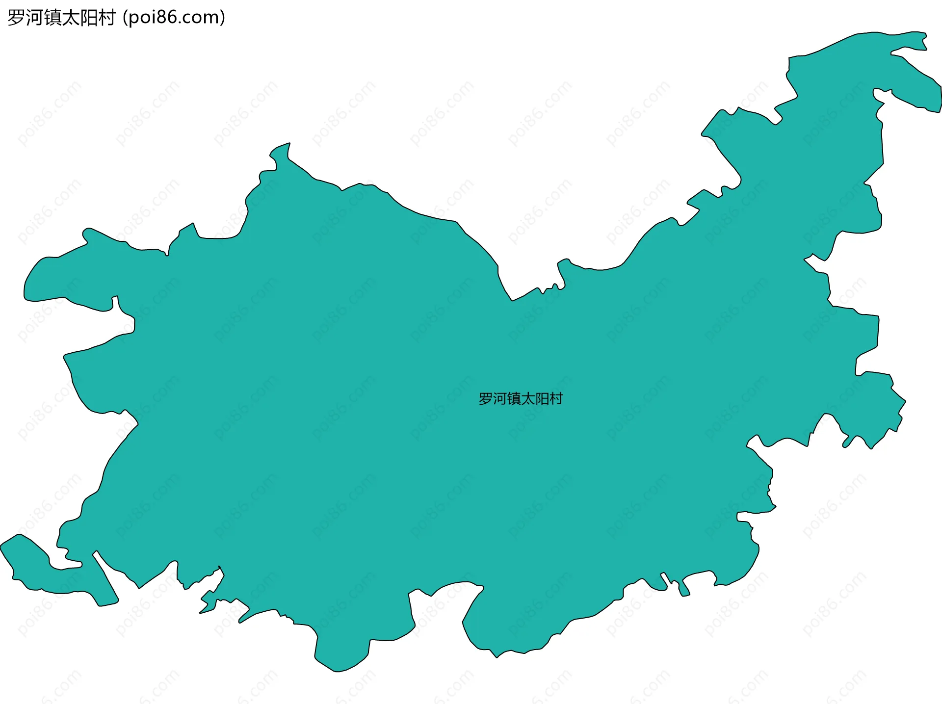 罗河镇太阳村边界地图
