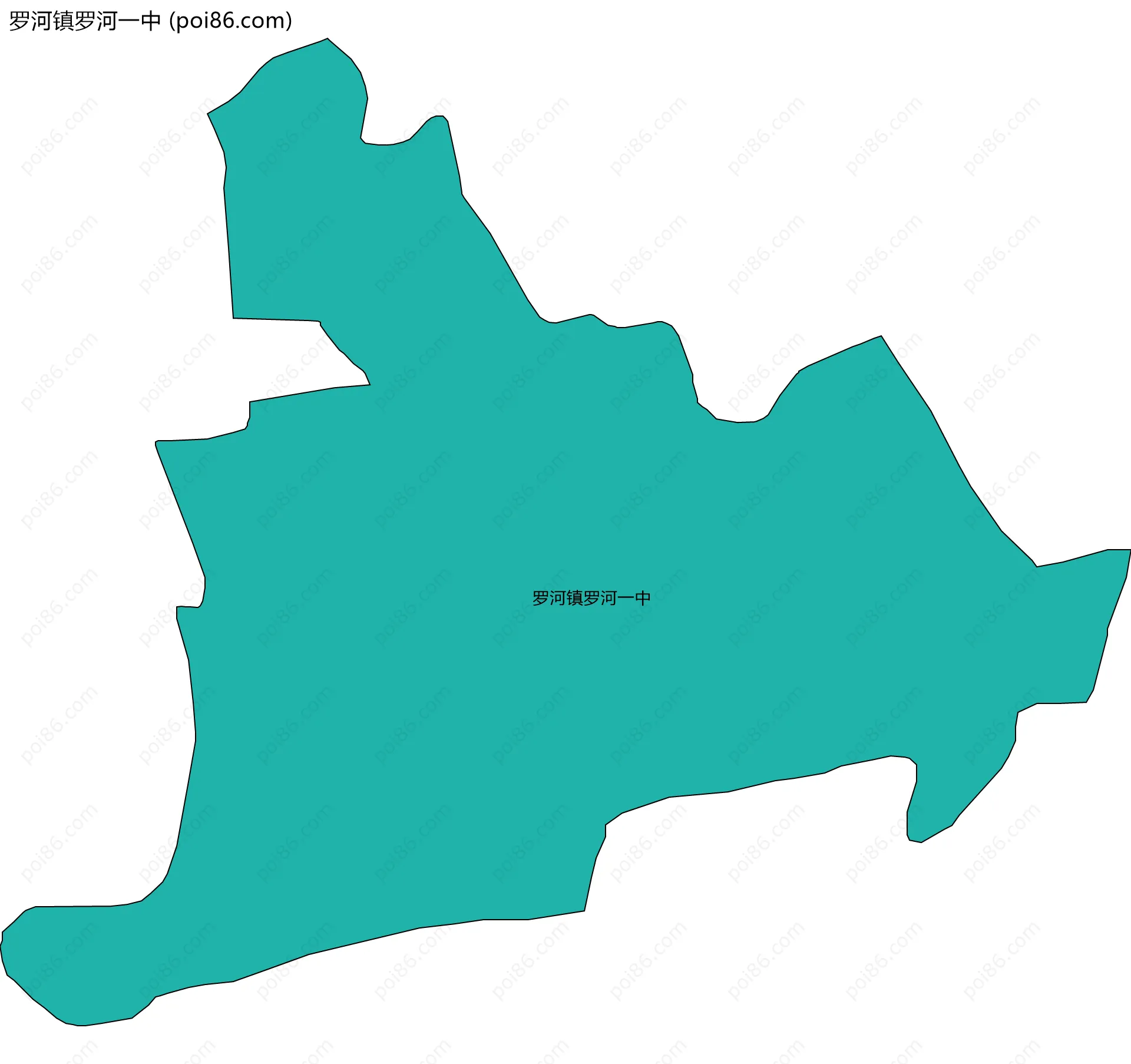 罗河镇罗河一中边界地图