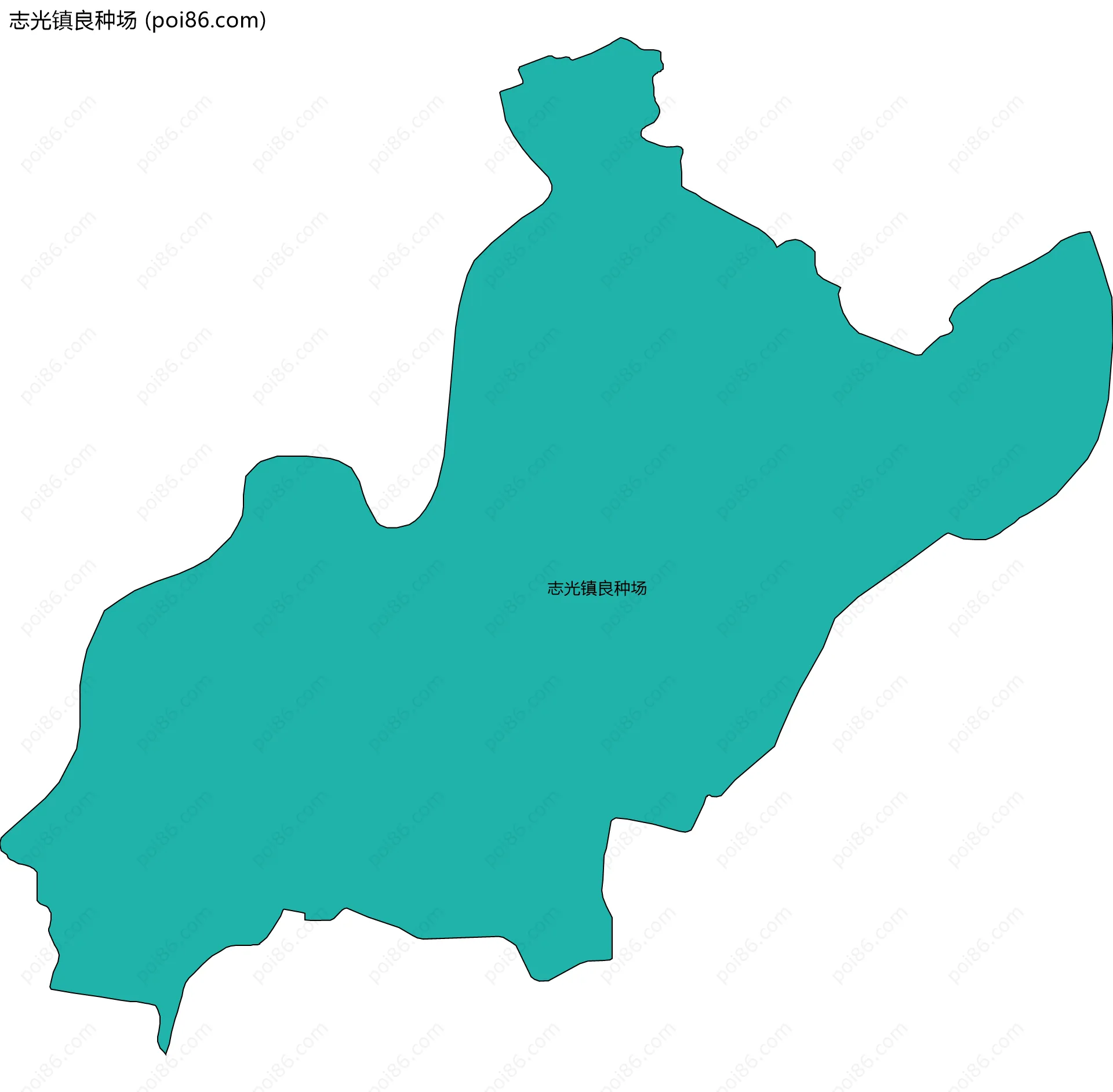 志光镇良种场边界地图