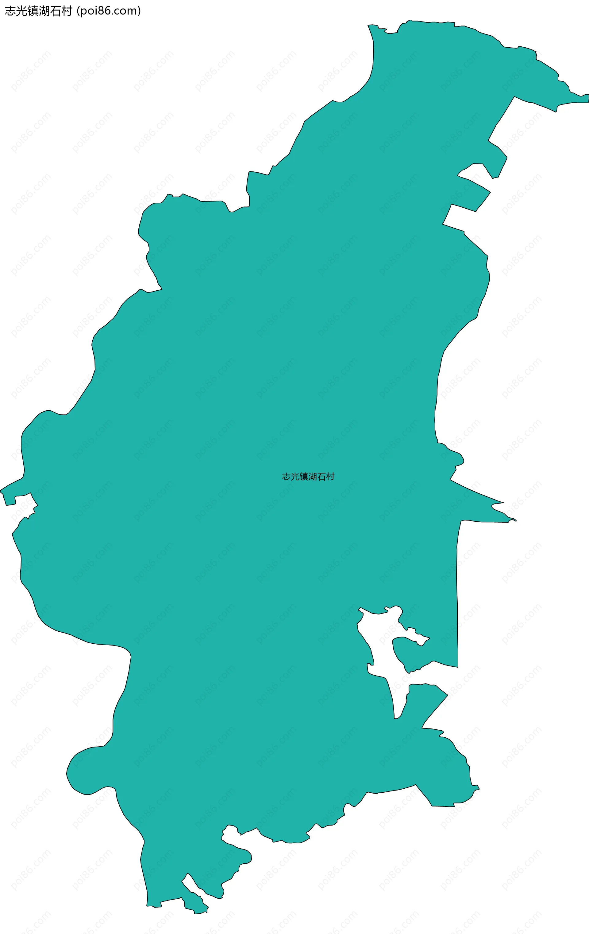 志光镇湖石村边界地图