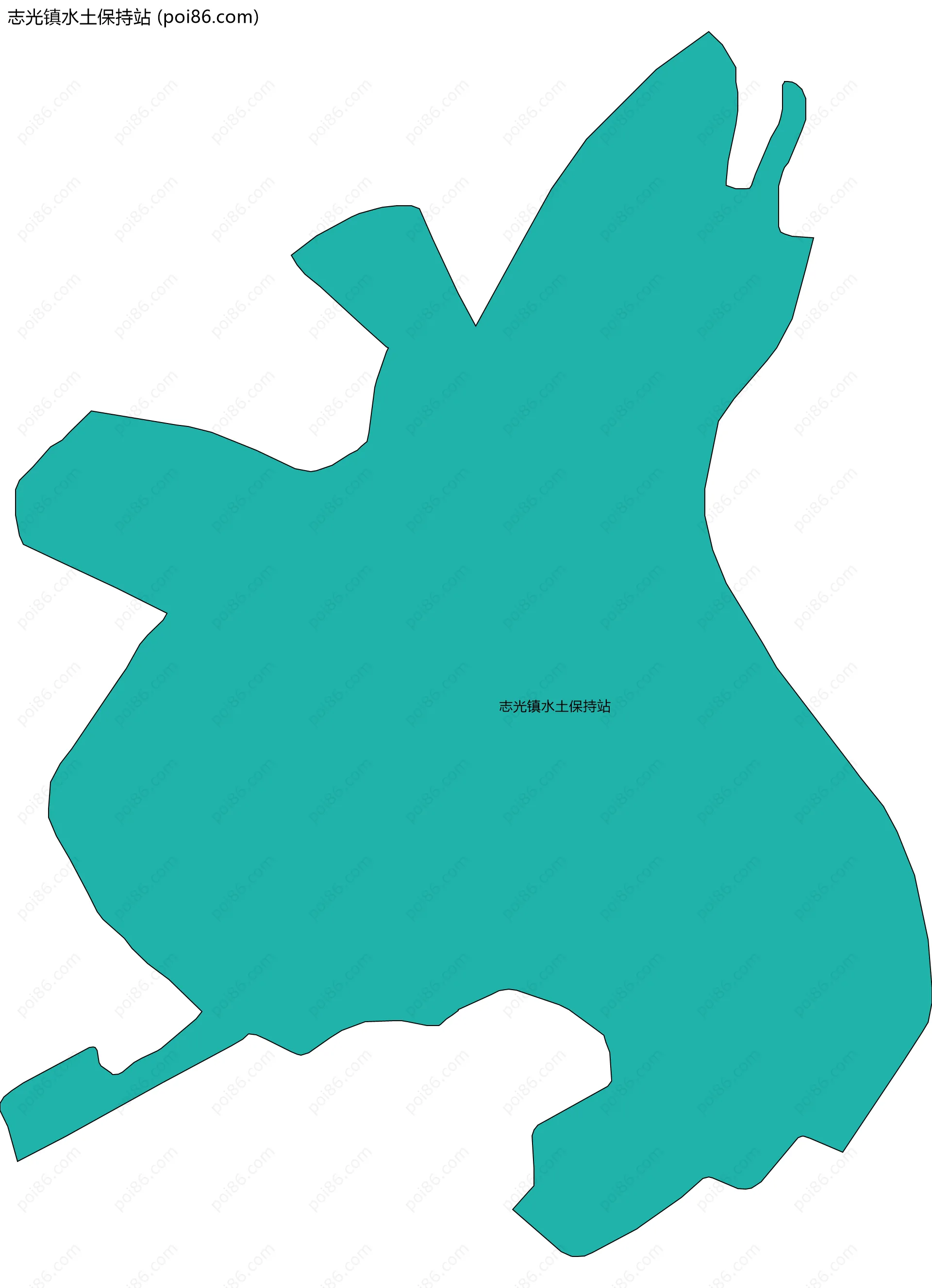 志光镇水土保持站边界地图