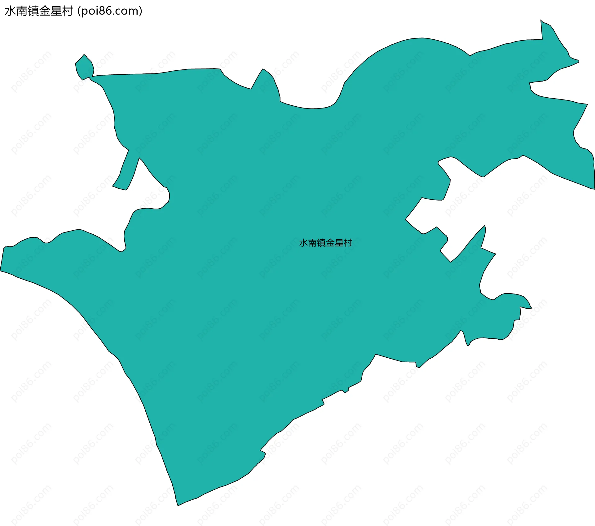 水南镇金星村边界地图