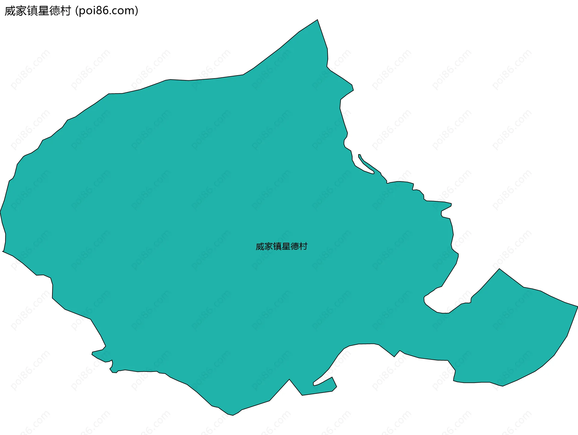 威家镇星德村边界地图