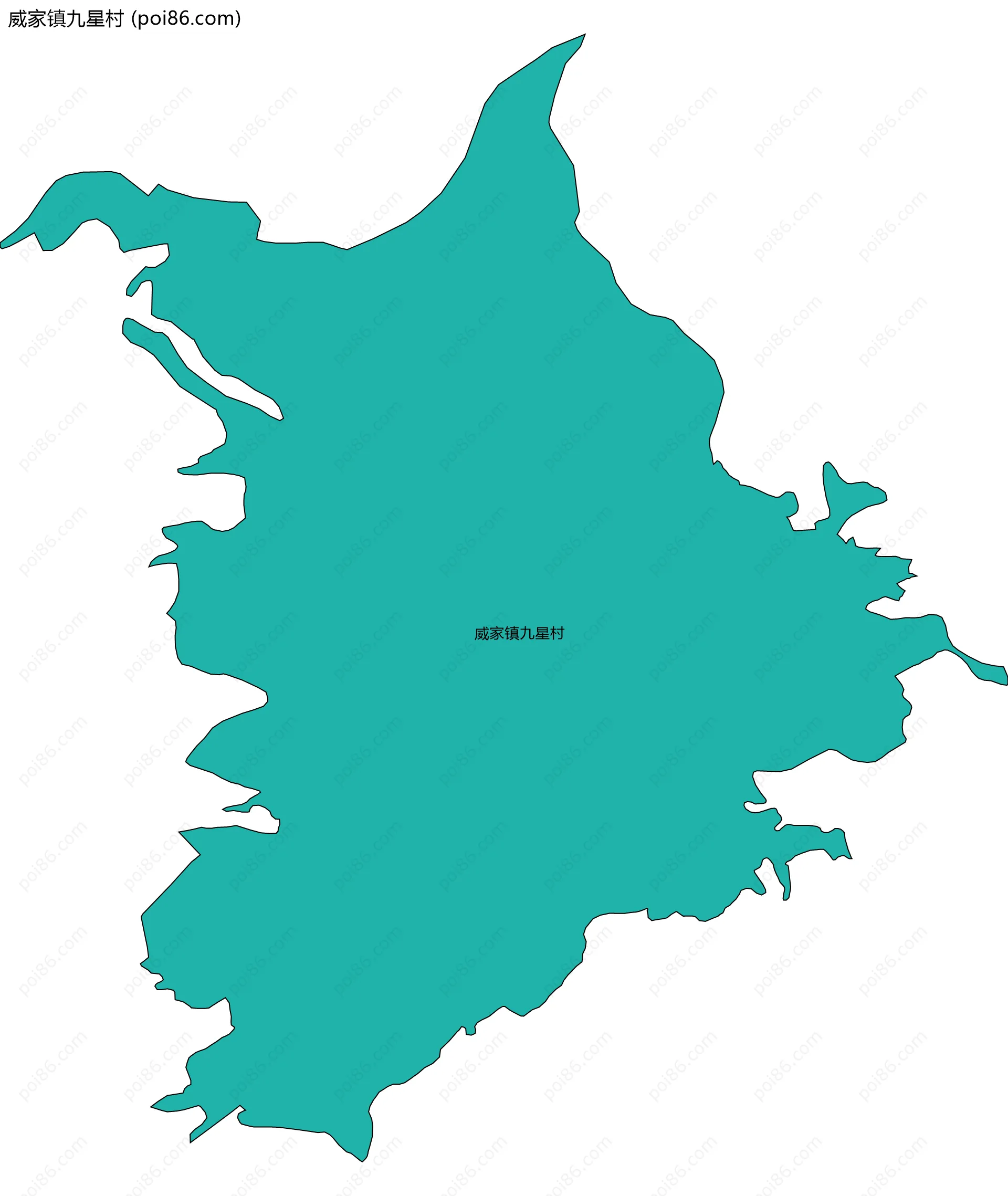 威家镇九星村边界地图