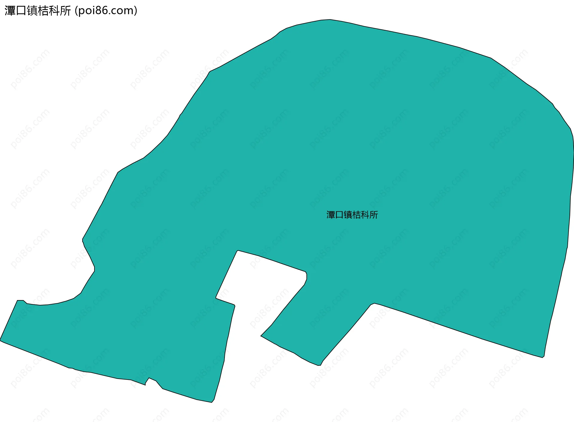 潭口镇桔科所边界地图