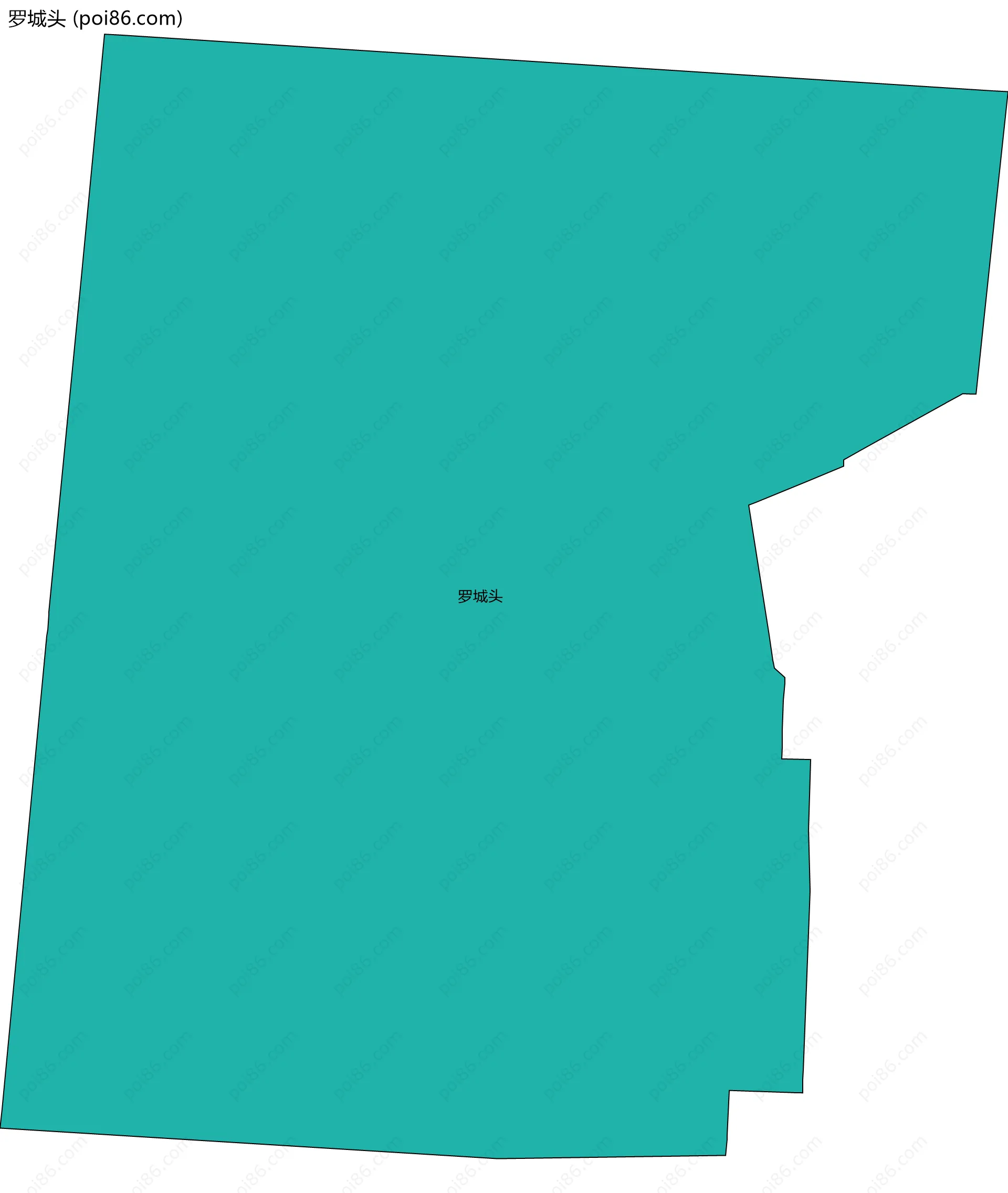 罗城头边界地图