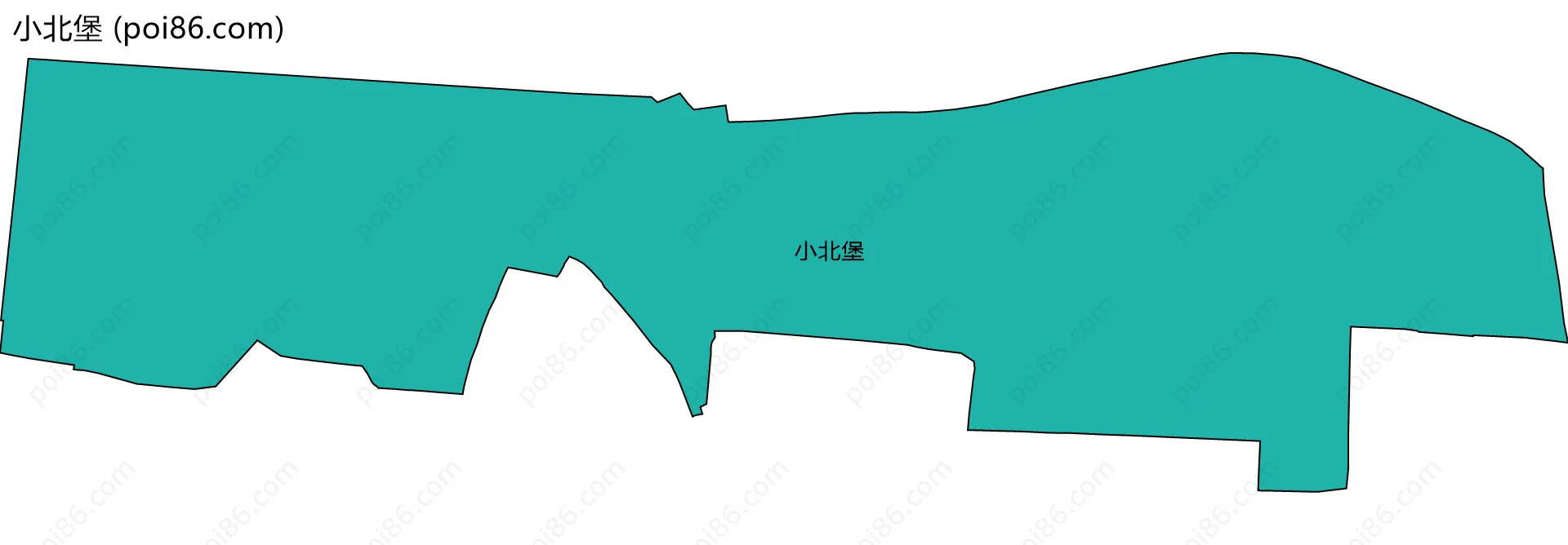 小北堡边界地图