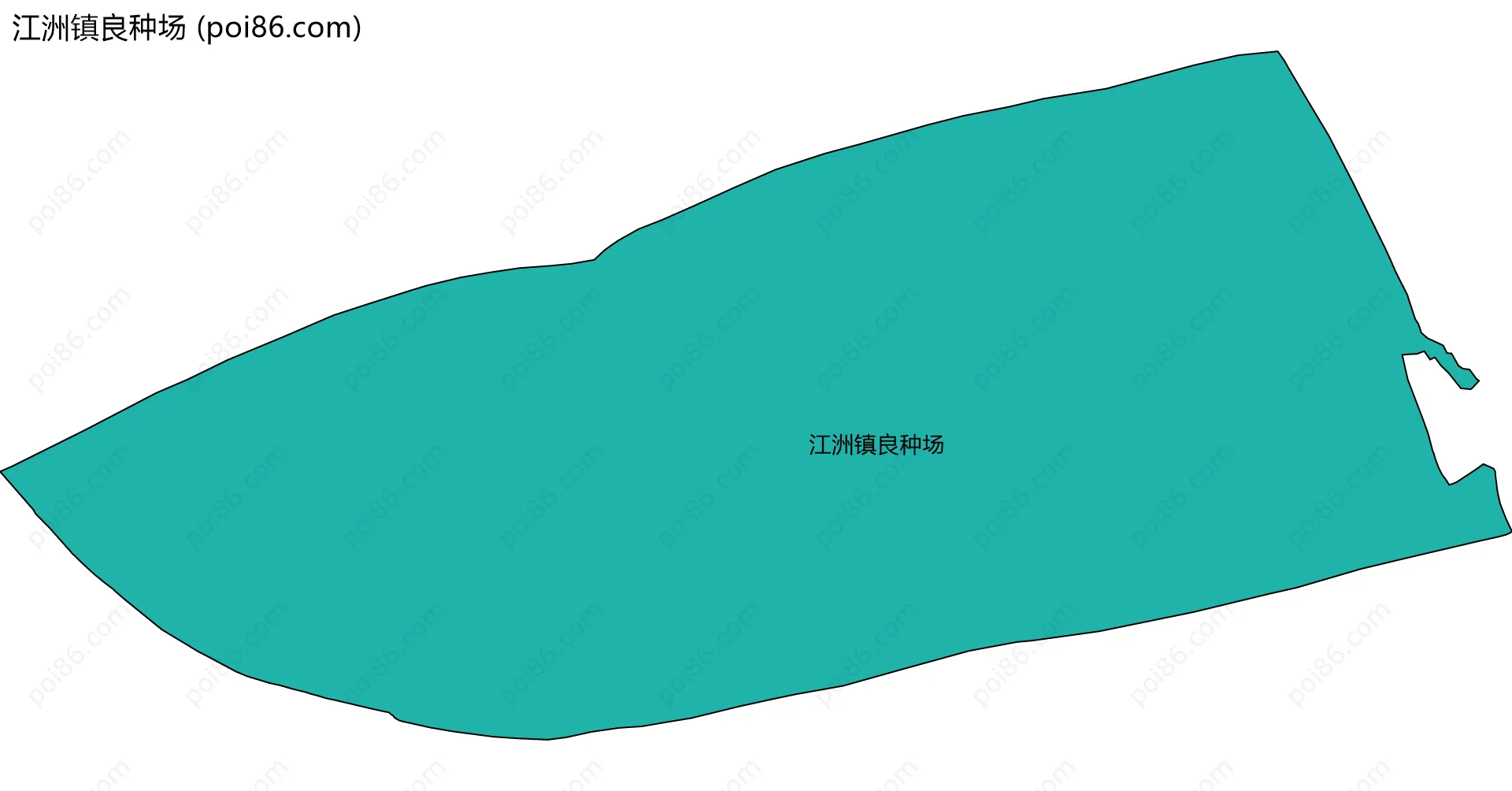 江洲镇良种场边界地图