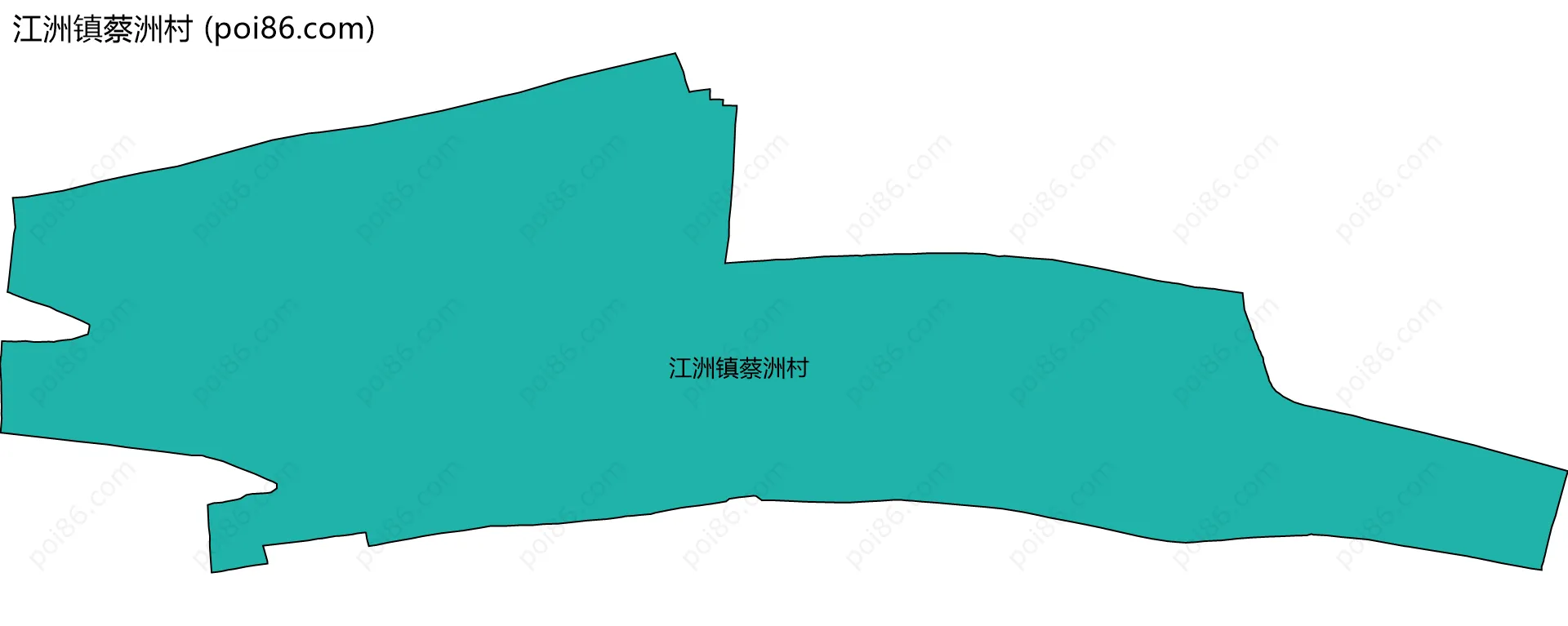 江洲镇蔡洲村边界地图