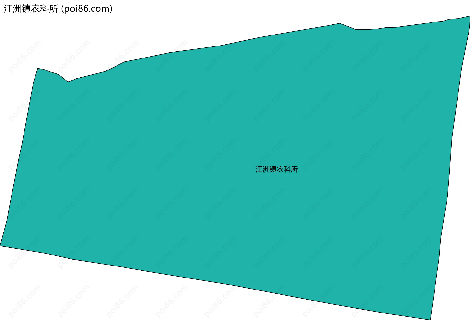 江洲镇农科所边界地图
