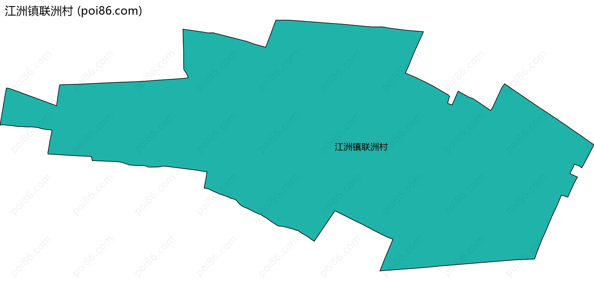 江洲镇联洲村边界地图