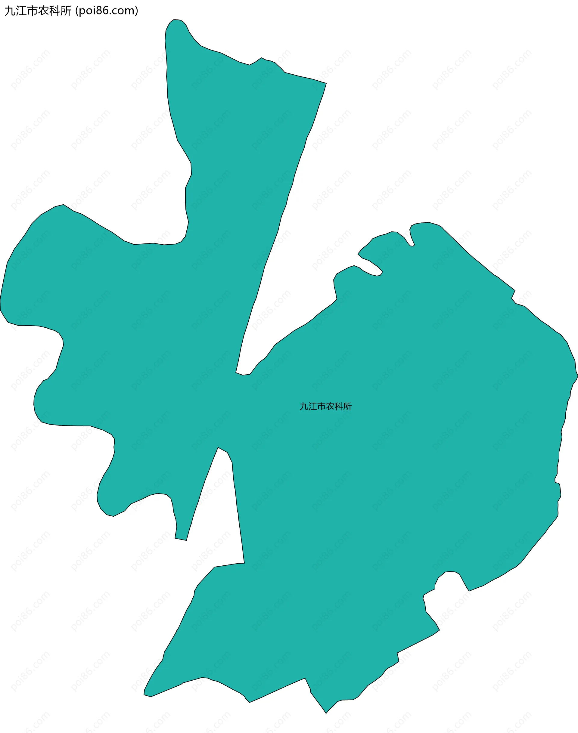 九江市农科所边界地图