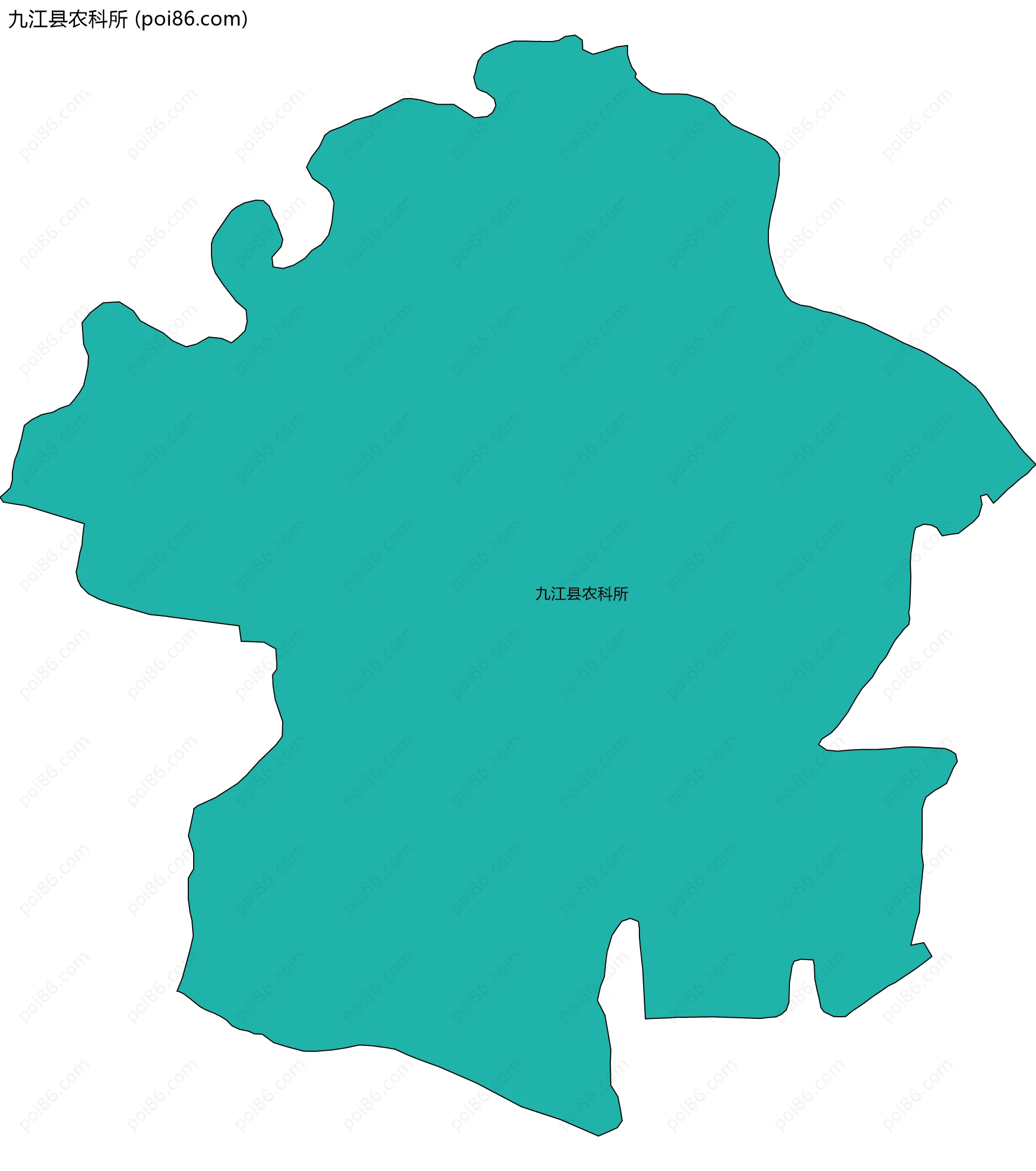 九江县农科所边界地图