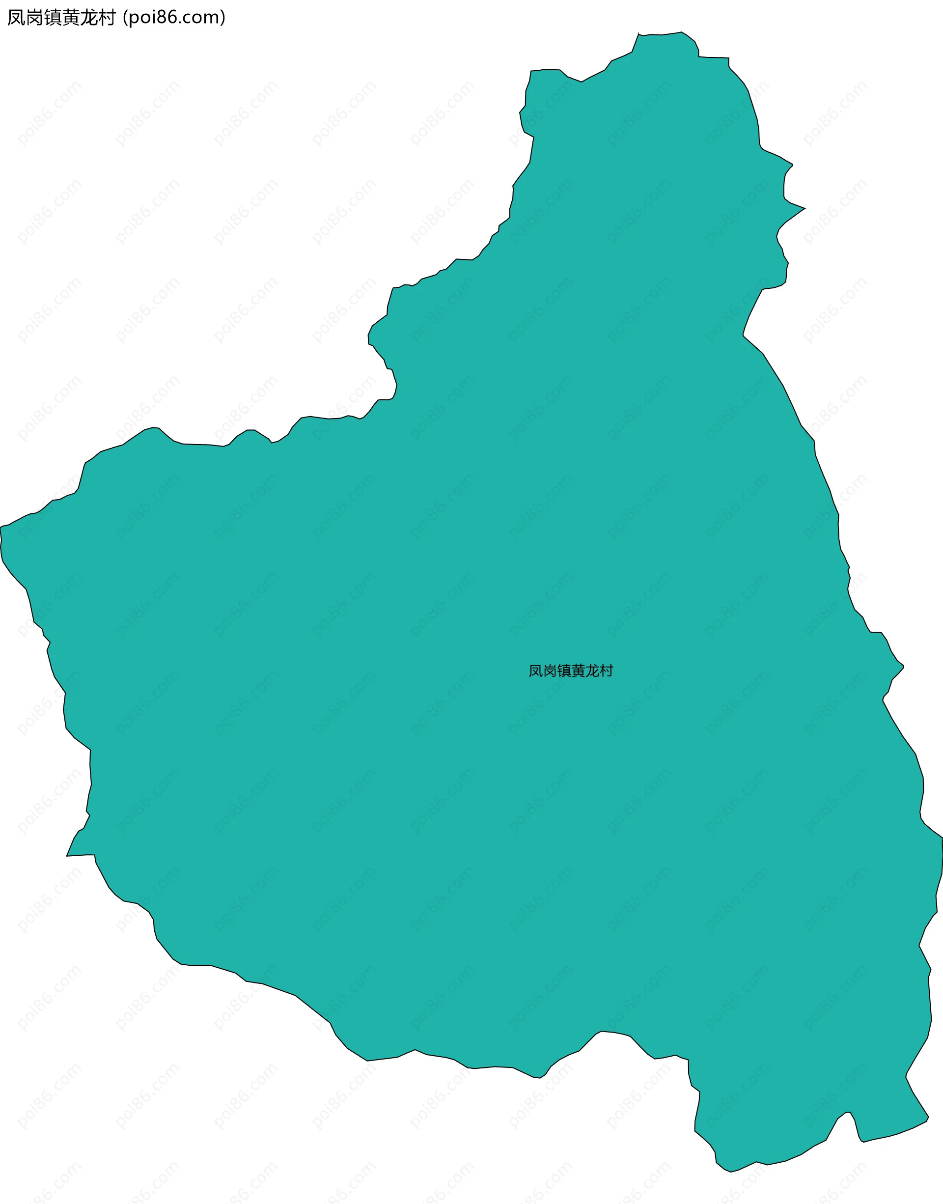 凤岗镇黄龙村边界地图