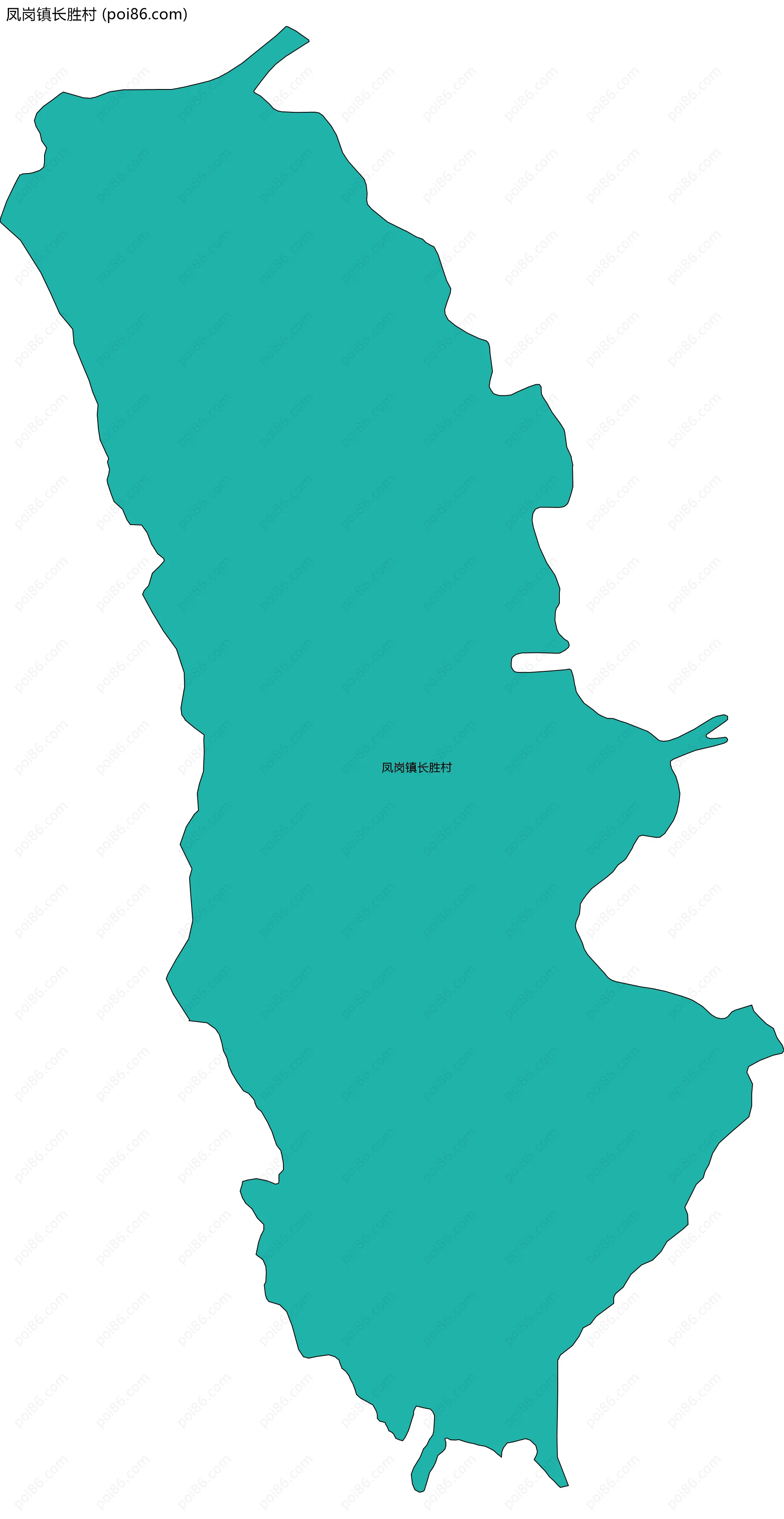 凤岗镇长胜村边界地图