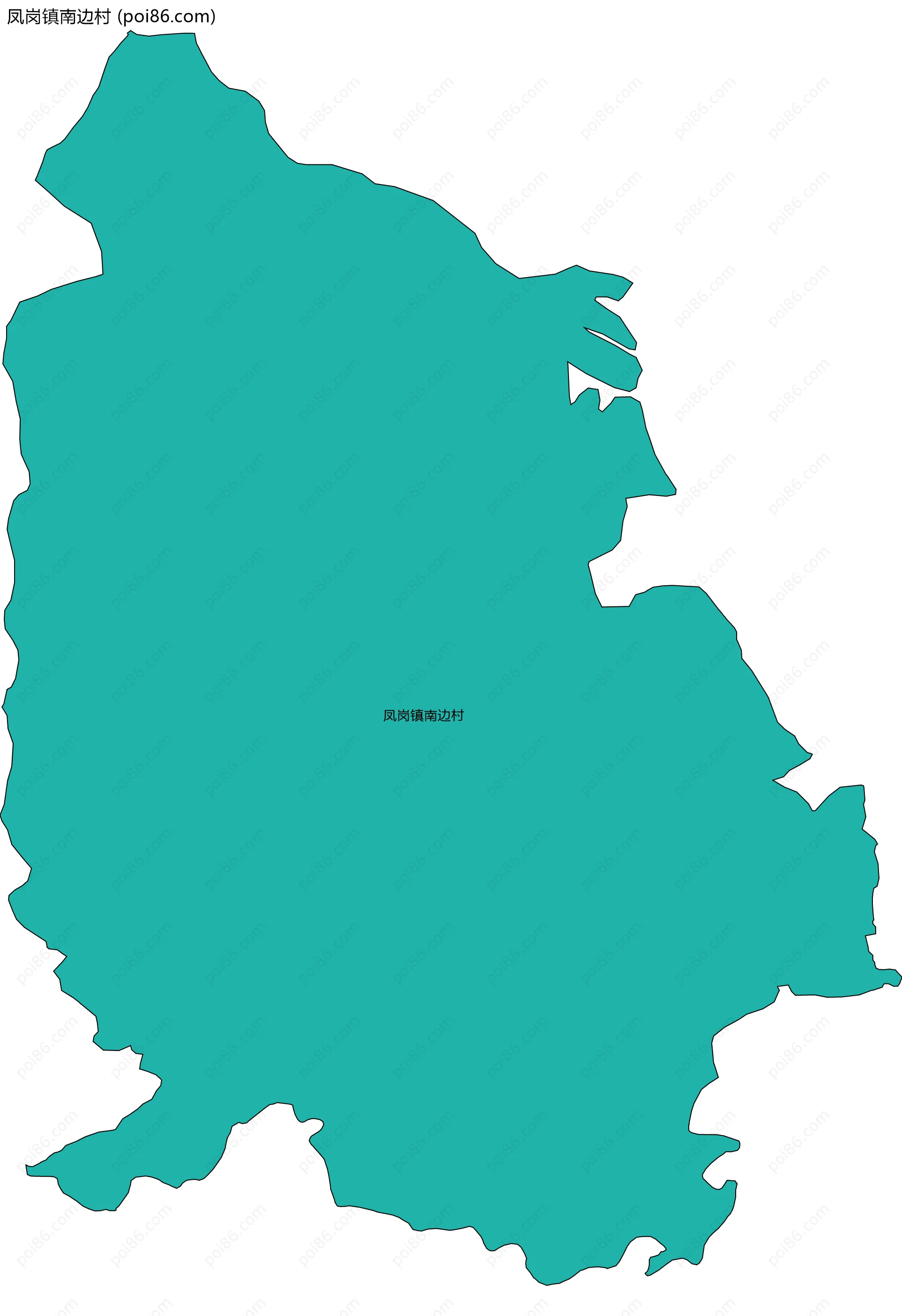凤岗镇南边村边界地图