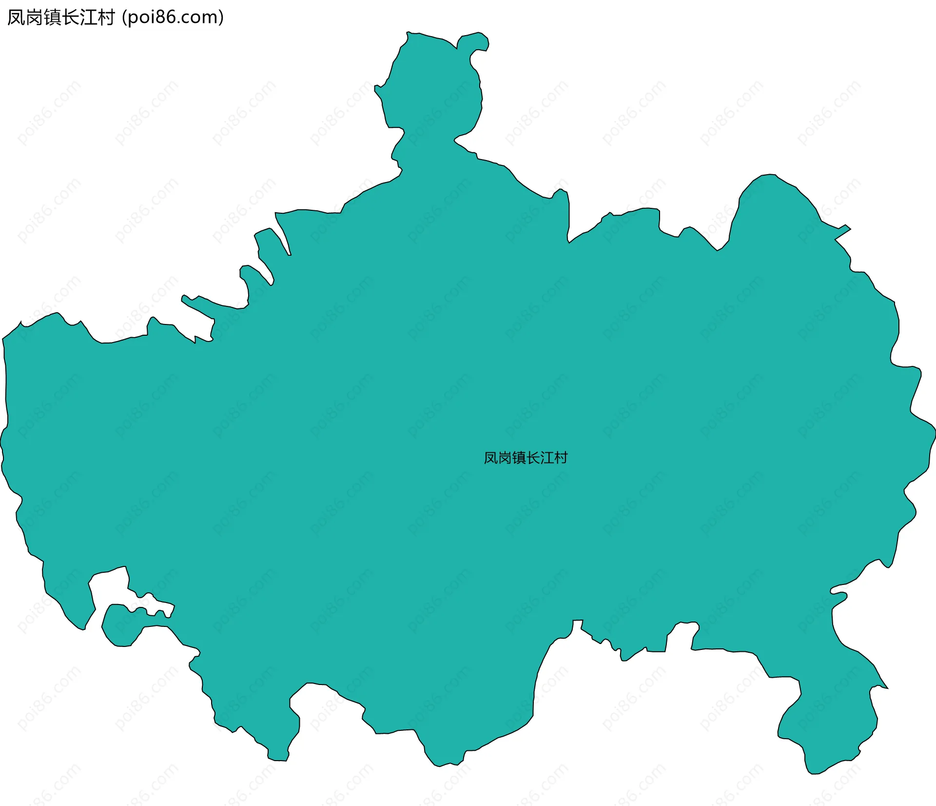凤岗镇长江村边界地图