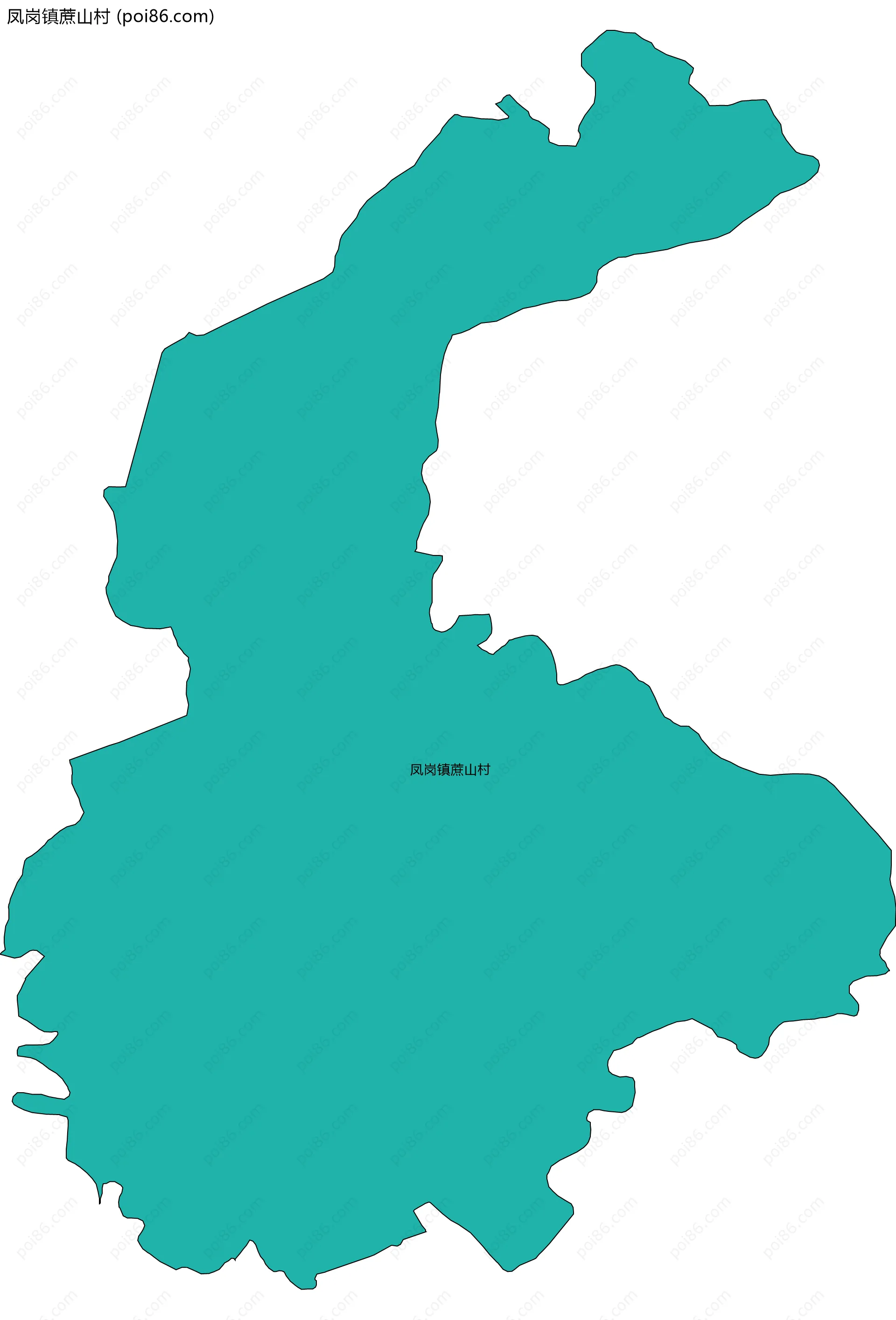 凤岗镇蔗山村边界地图