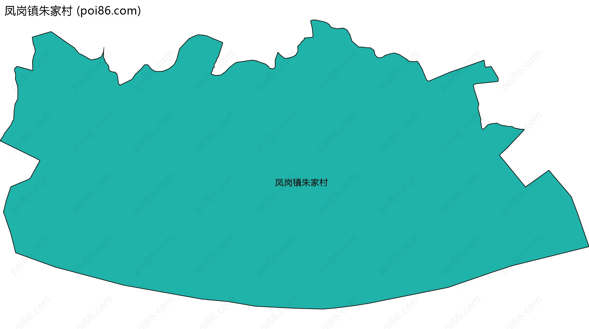 凤岗镇朱家村边界地图