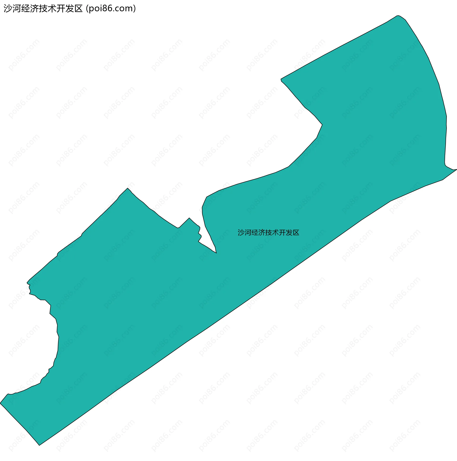 沙河经济技术开发区边界地图