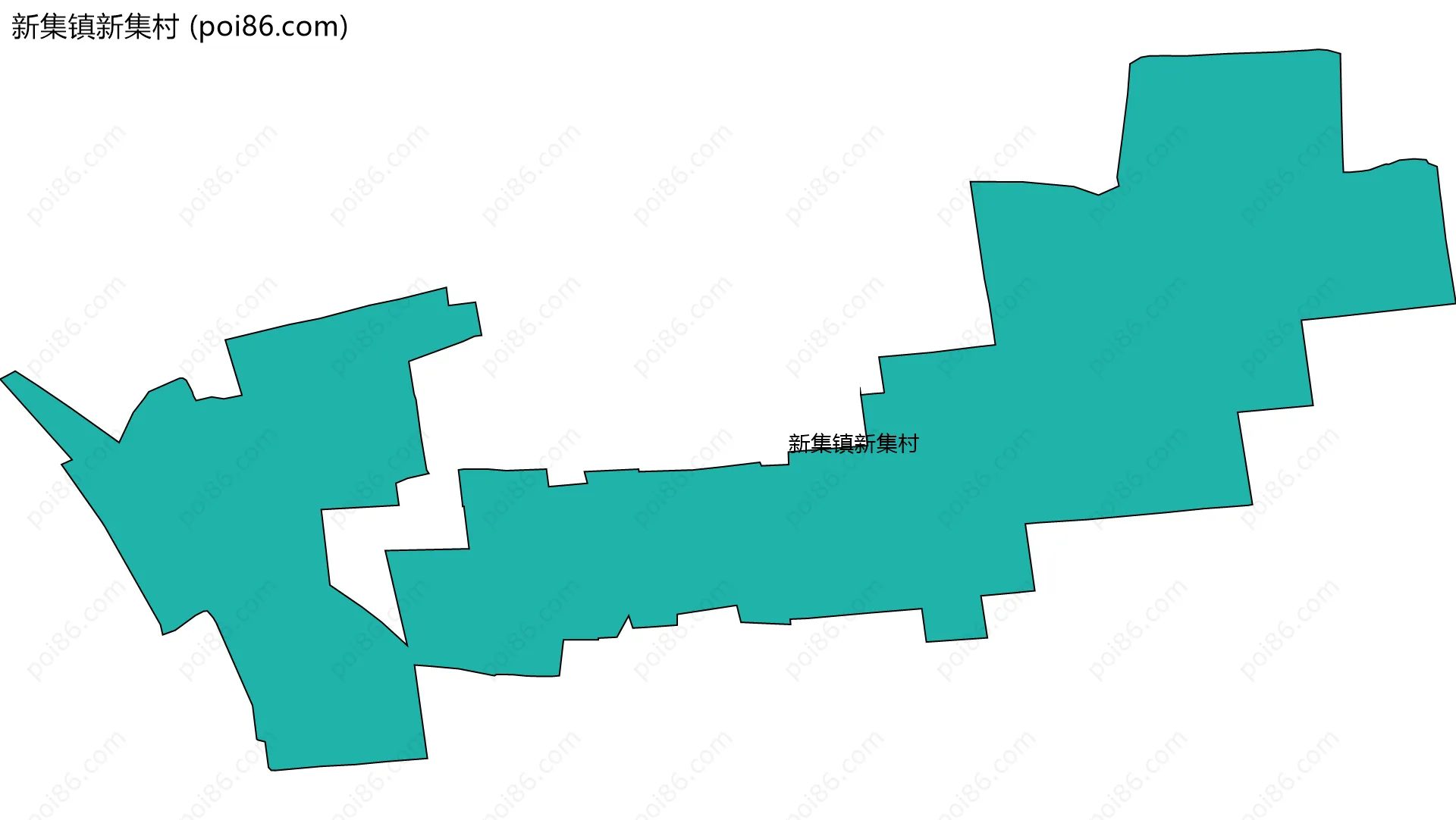 新集镇新集村边界地图
