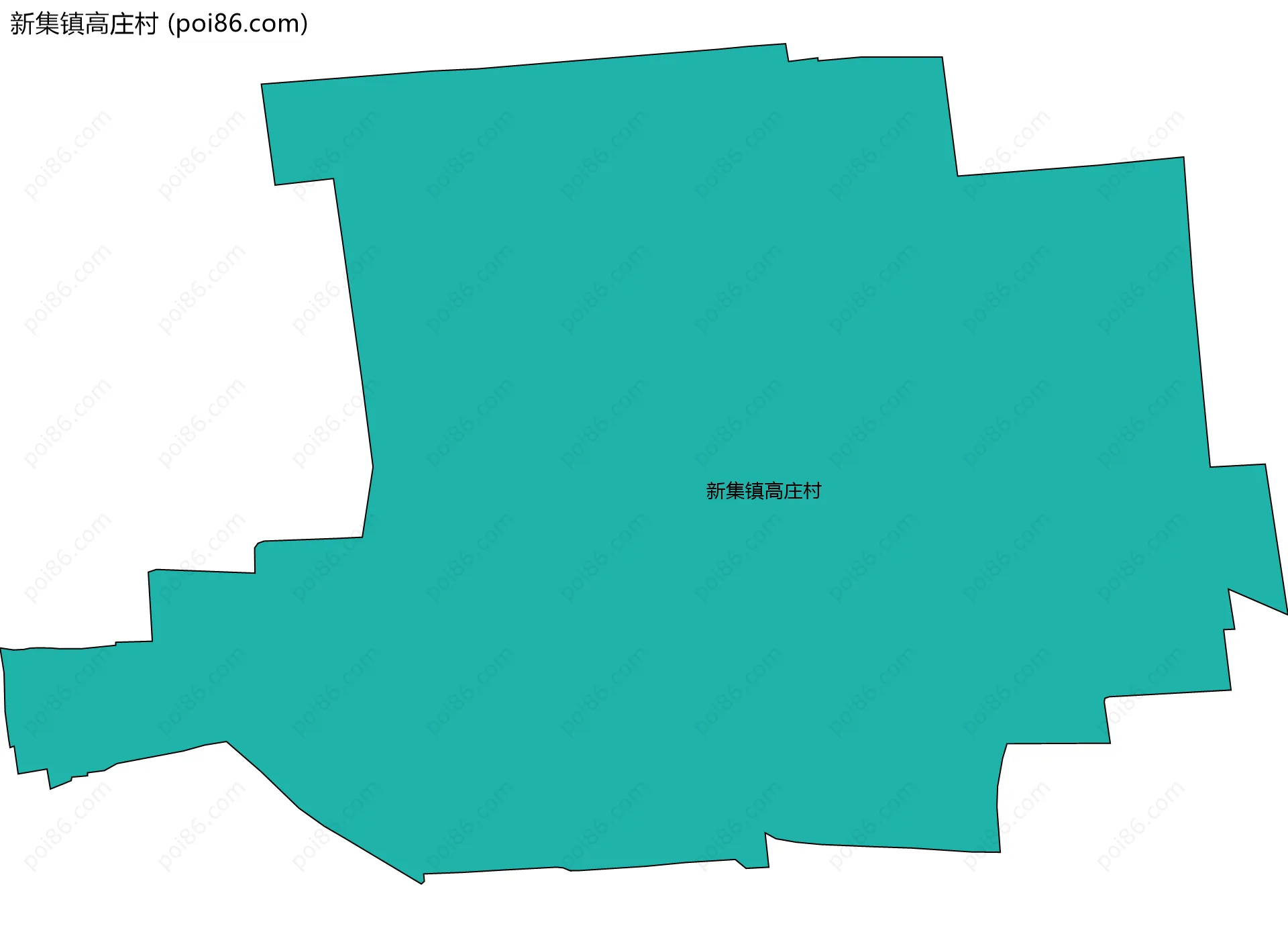 新集镇高庄村边界地图