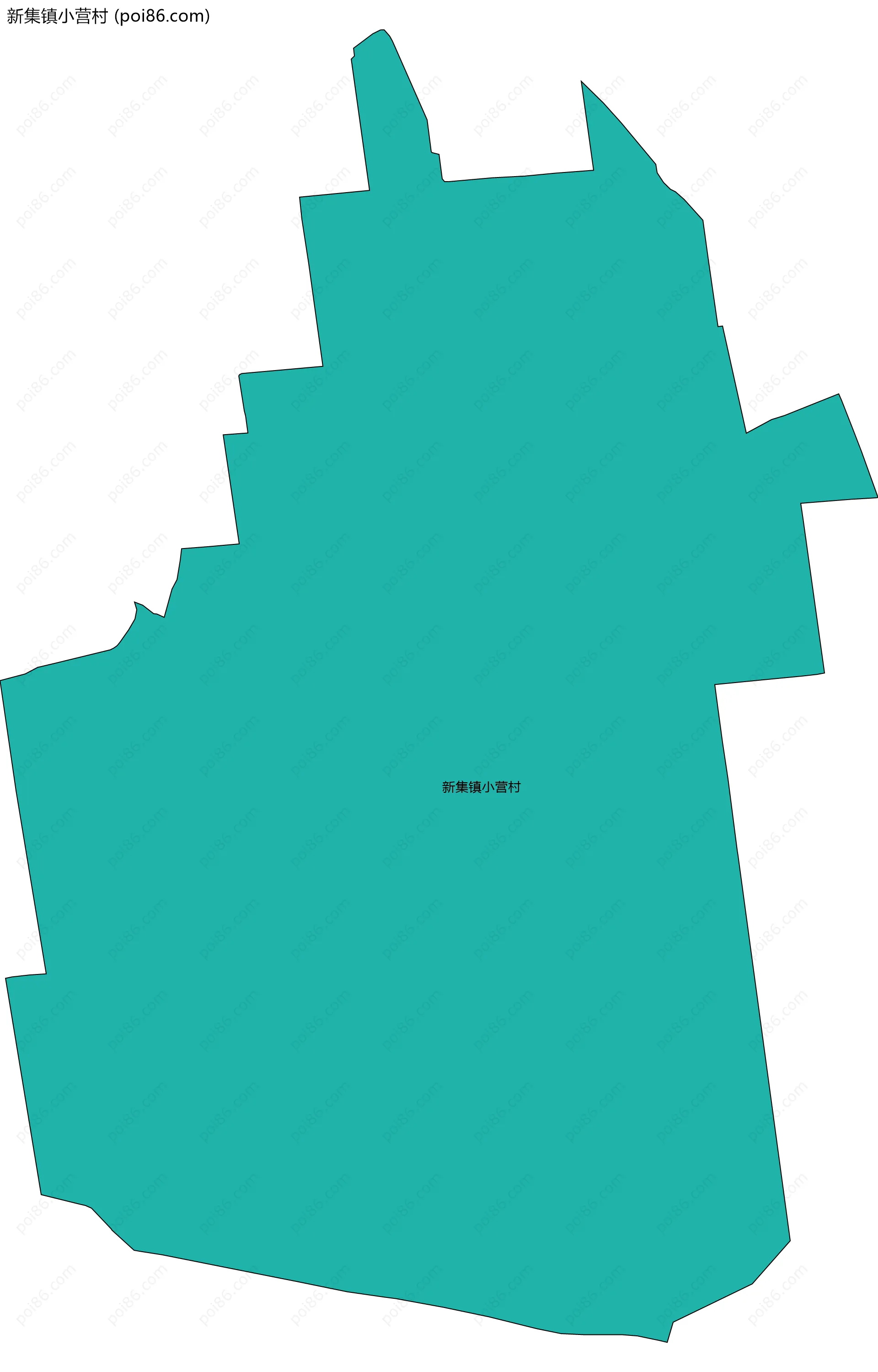 新集镇小营村边界地图