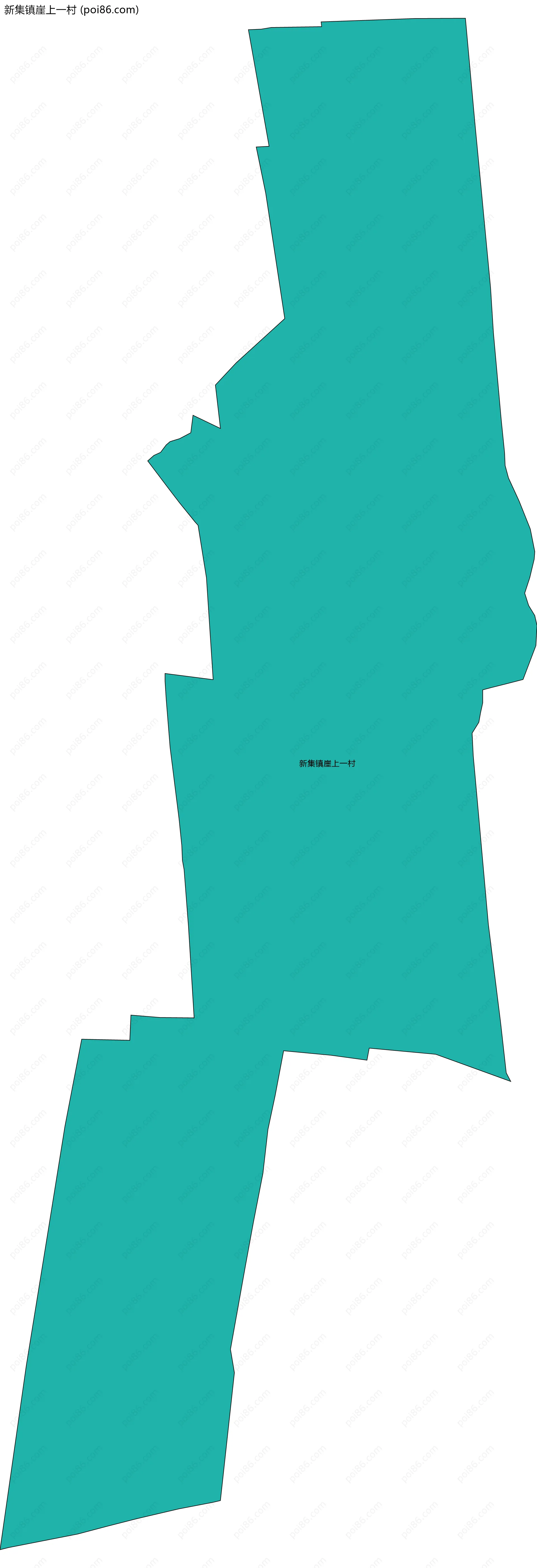 新集镇崖上一村边界地图