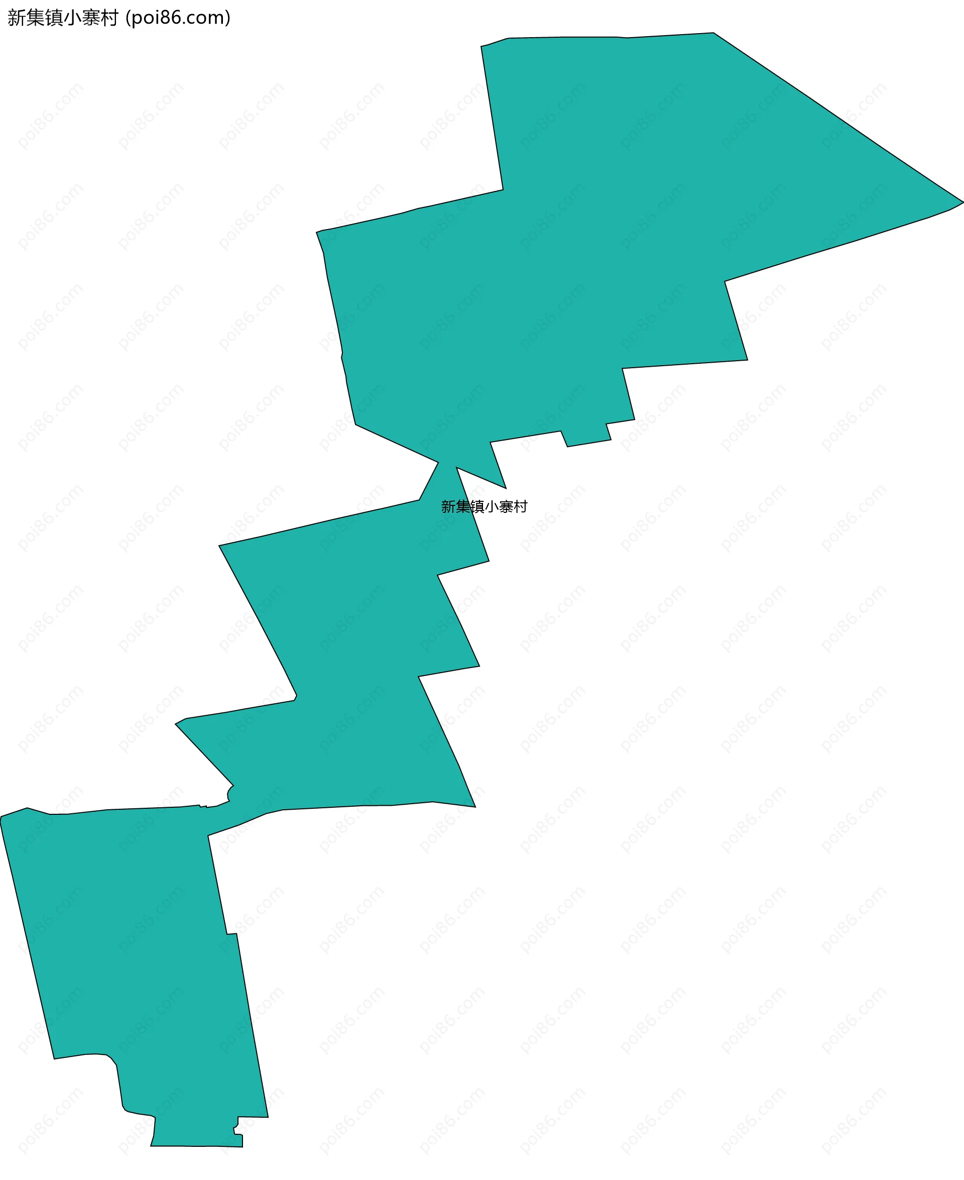 新集镇小寨村边界地图