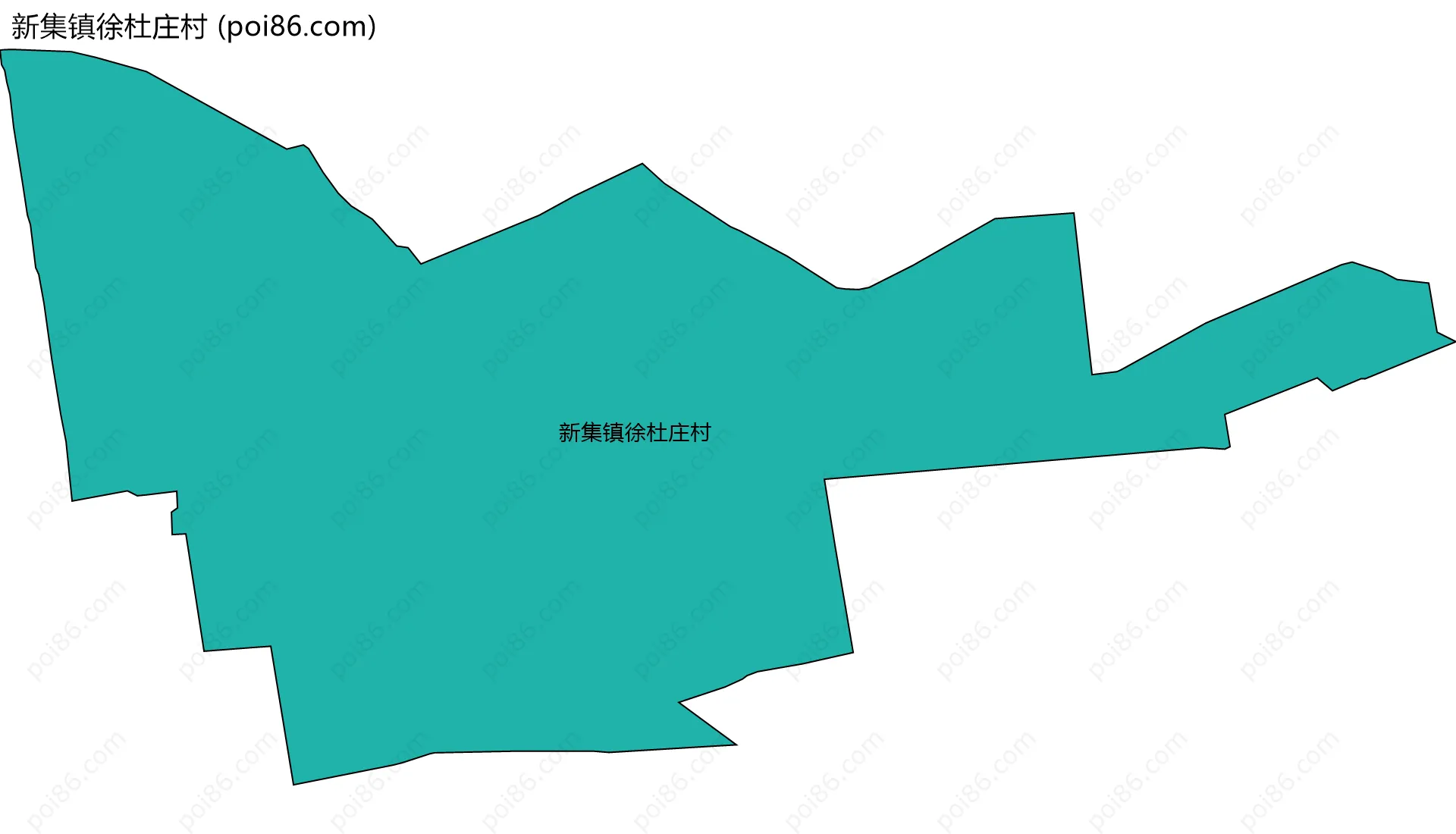 新集镇徐杜庄村边界地图