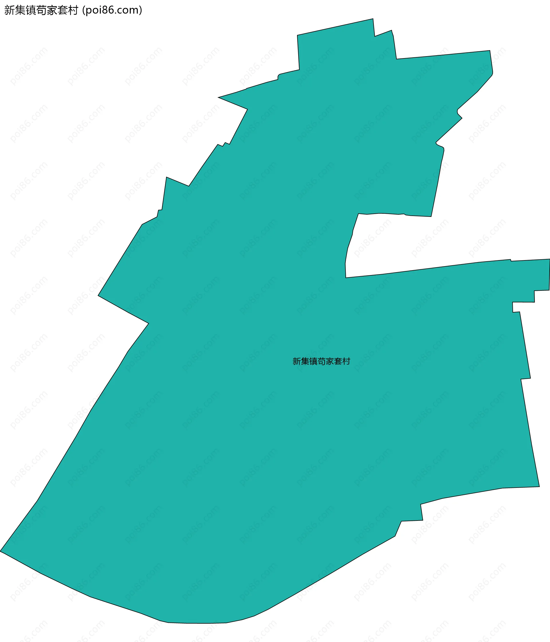 新集镇苟家套村边界地图