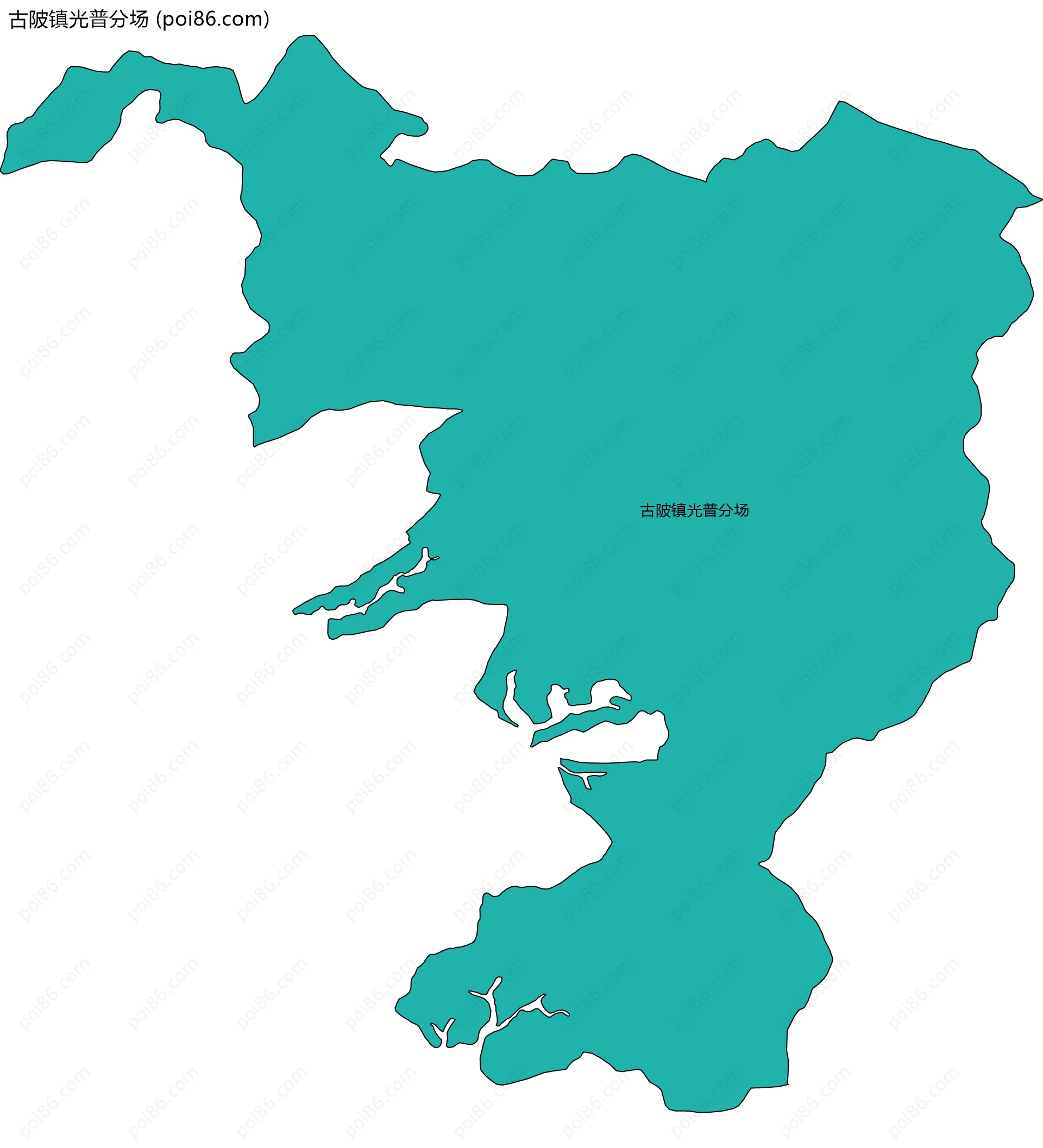 古陂镇光普分场边界地图