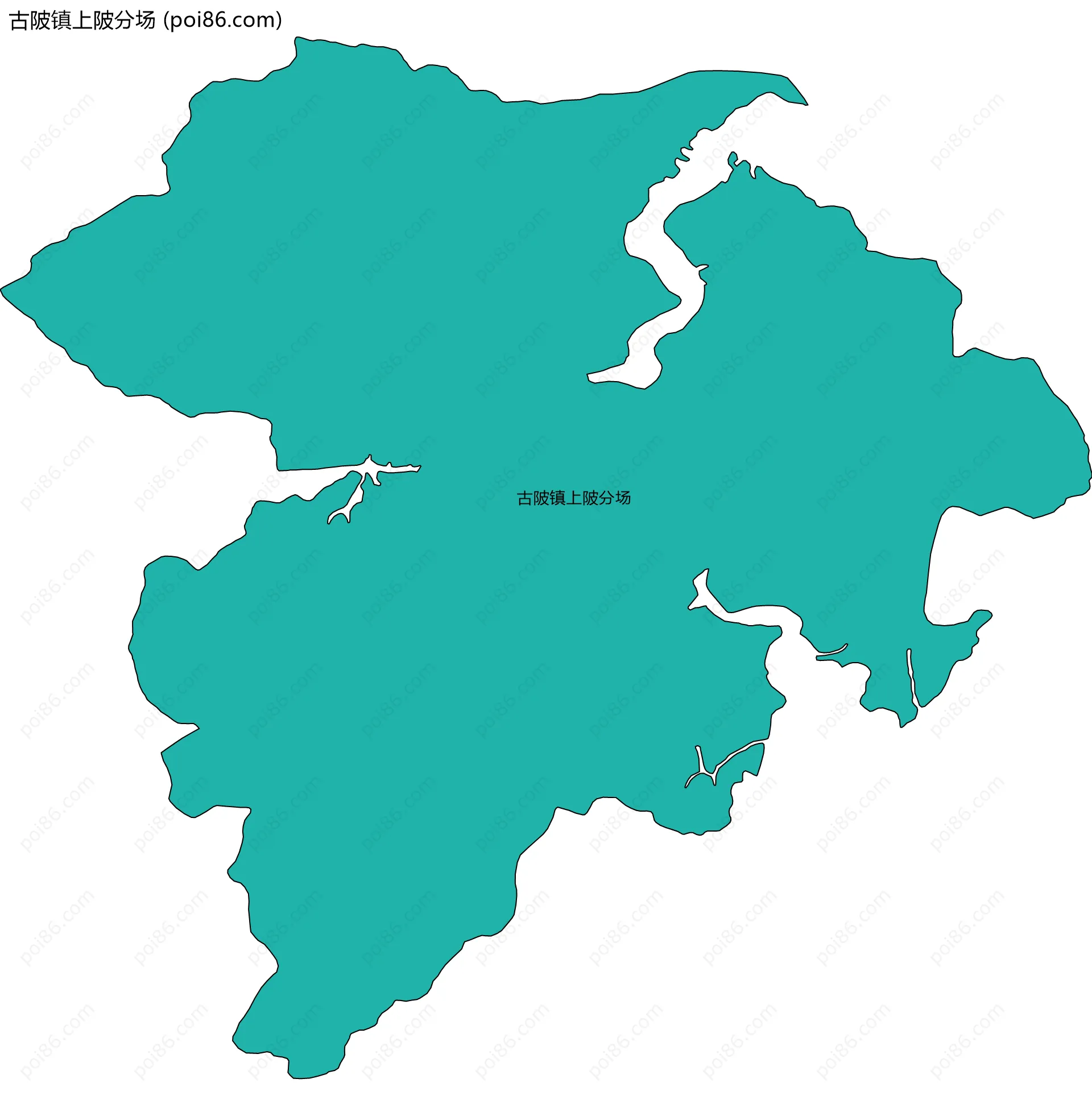 古陂镇上陂分场边界地图
