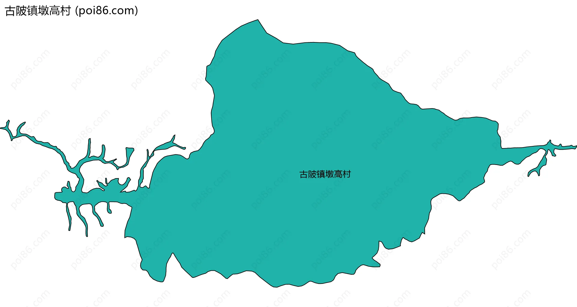 古陂镇墩高村边界地图