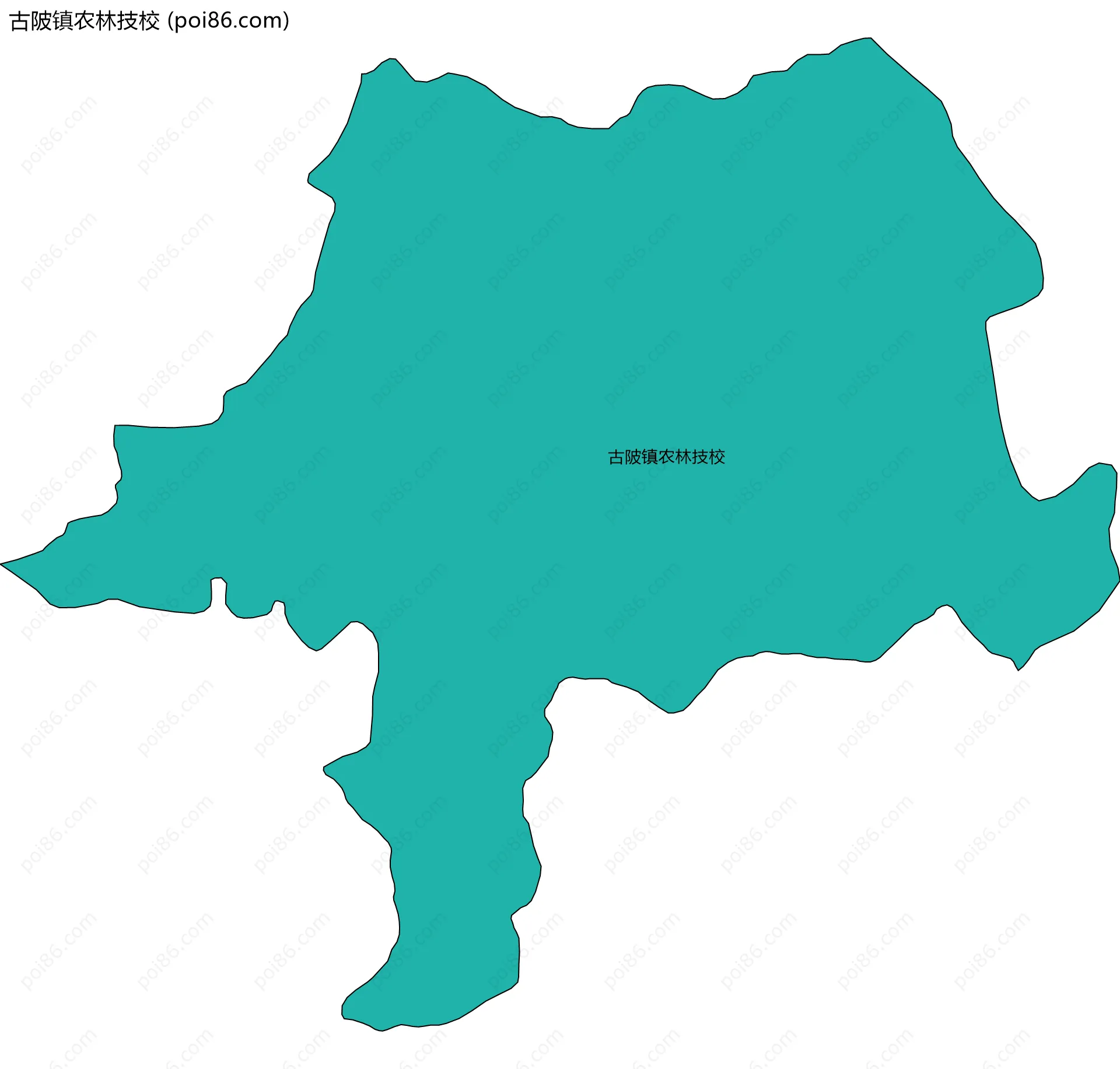 古陂镇农林技校边界地图