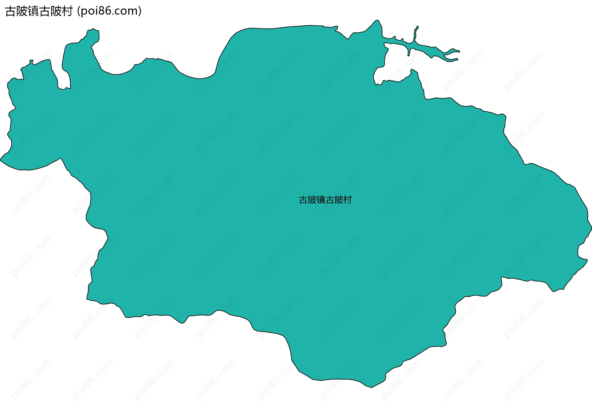 古陂镇古陂村边界地图