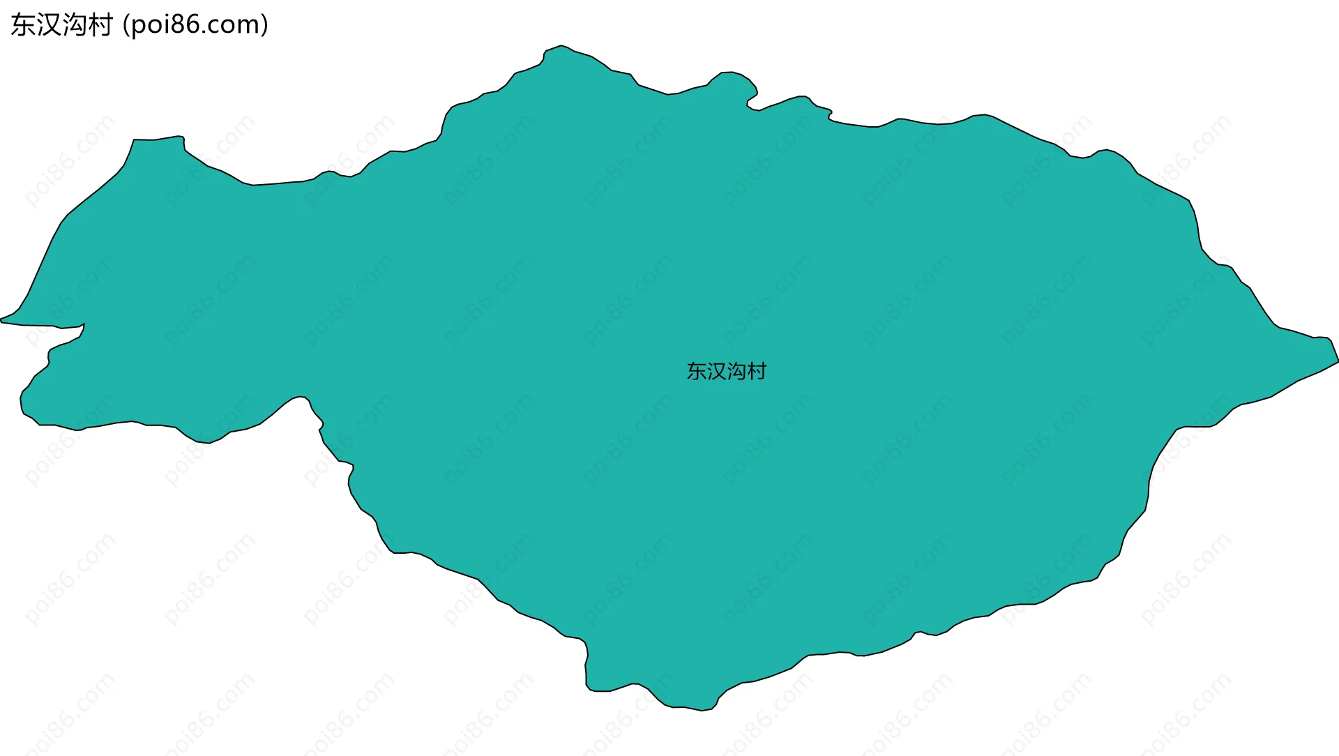 东汉沟村边界地图