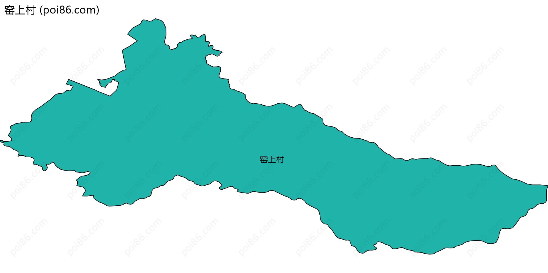 窑上村边界地图