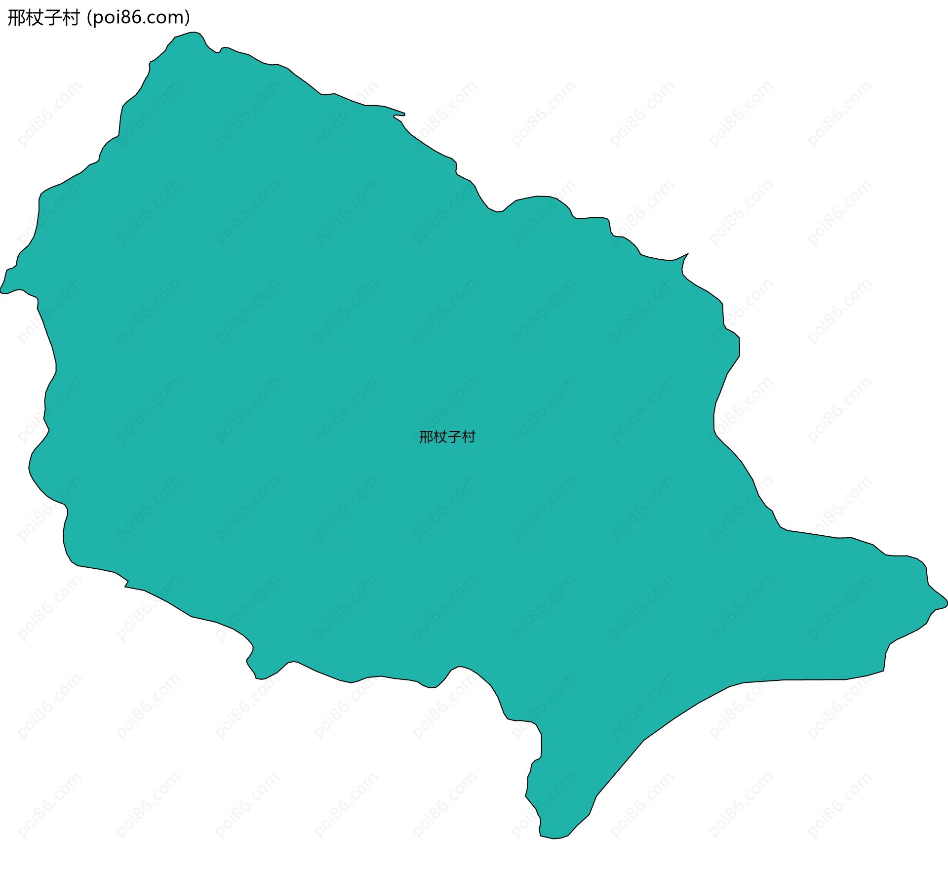 邢杖子村边界地图