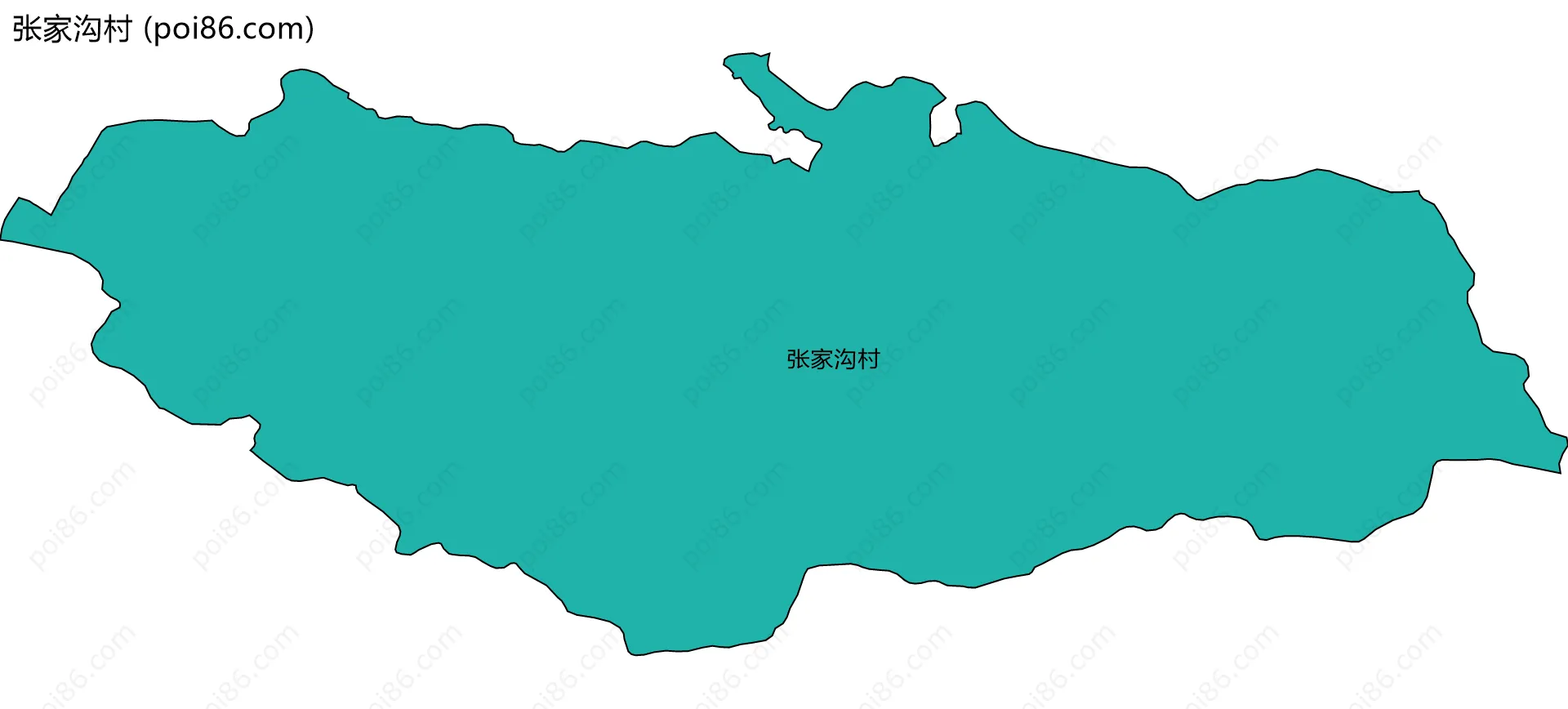 张家沟村边界地图