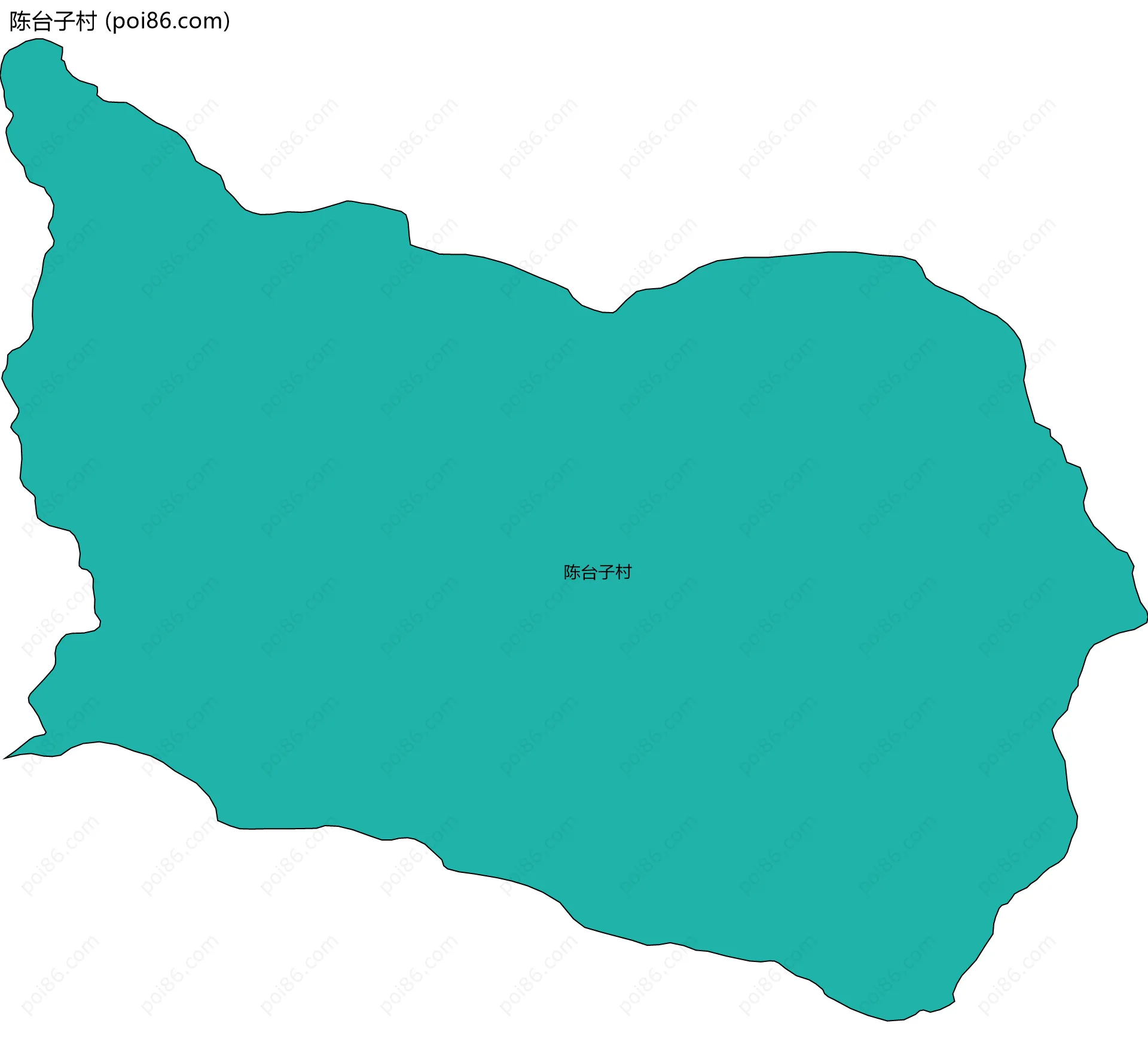 陈台子村边界地图