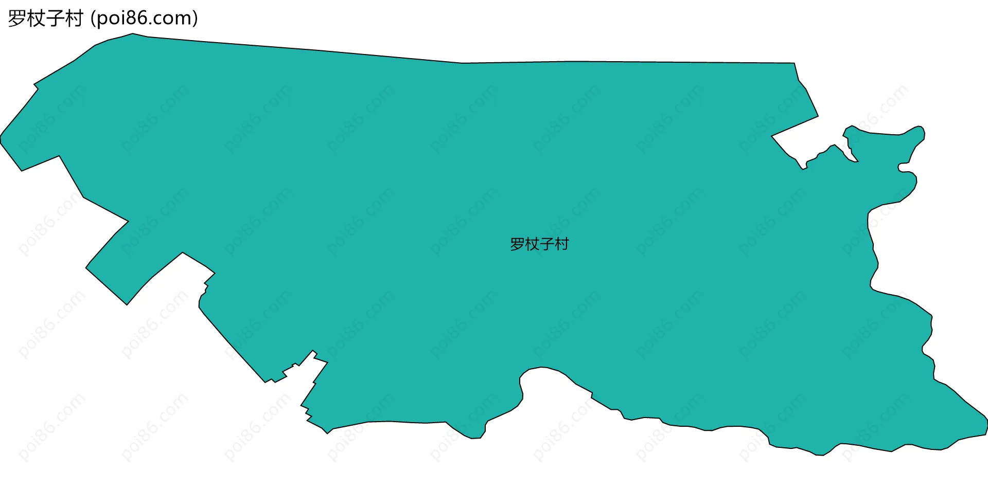 罗杖子村边界地图