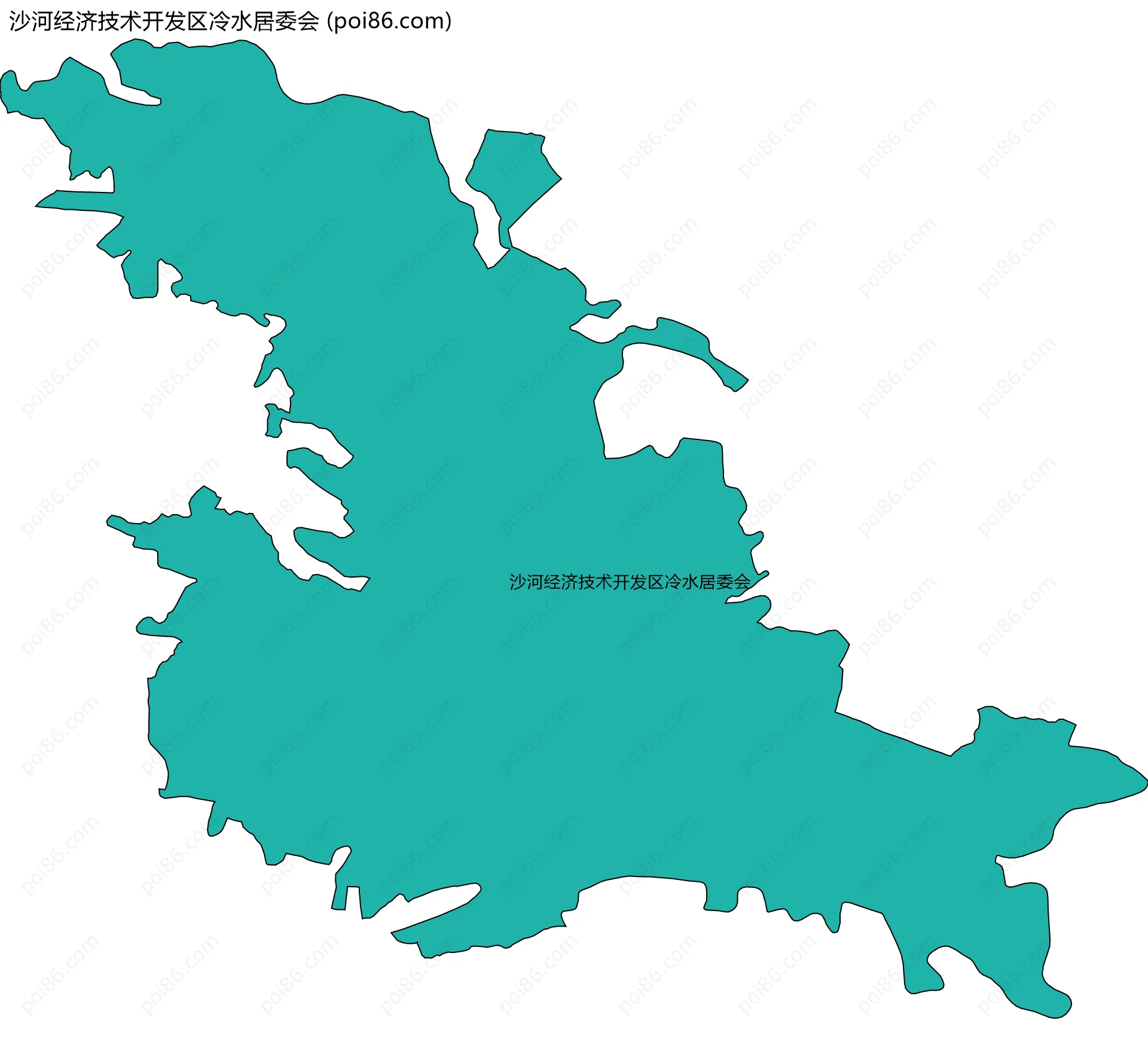 沙河经济技术开发区冷水居委会边界地图