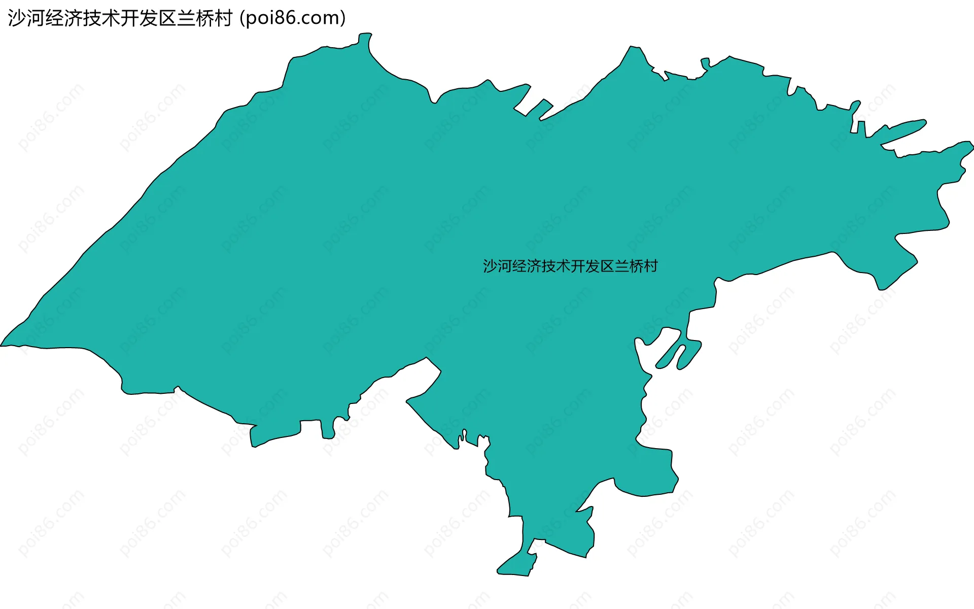 沙河经济技术开发区兰桥村边界地图