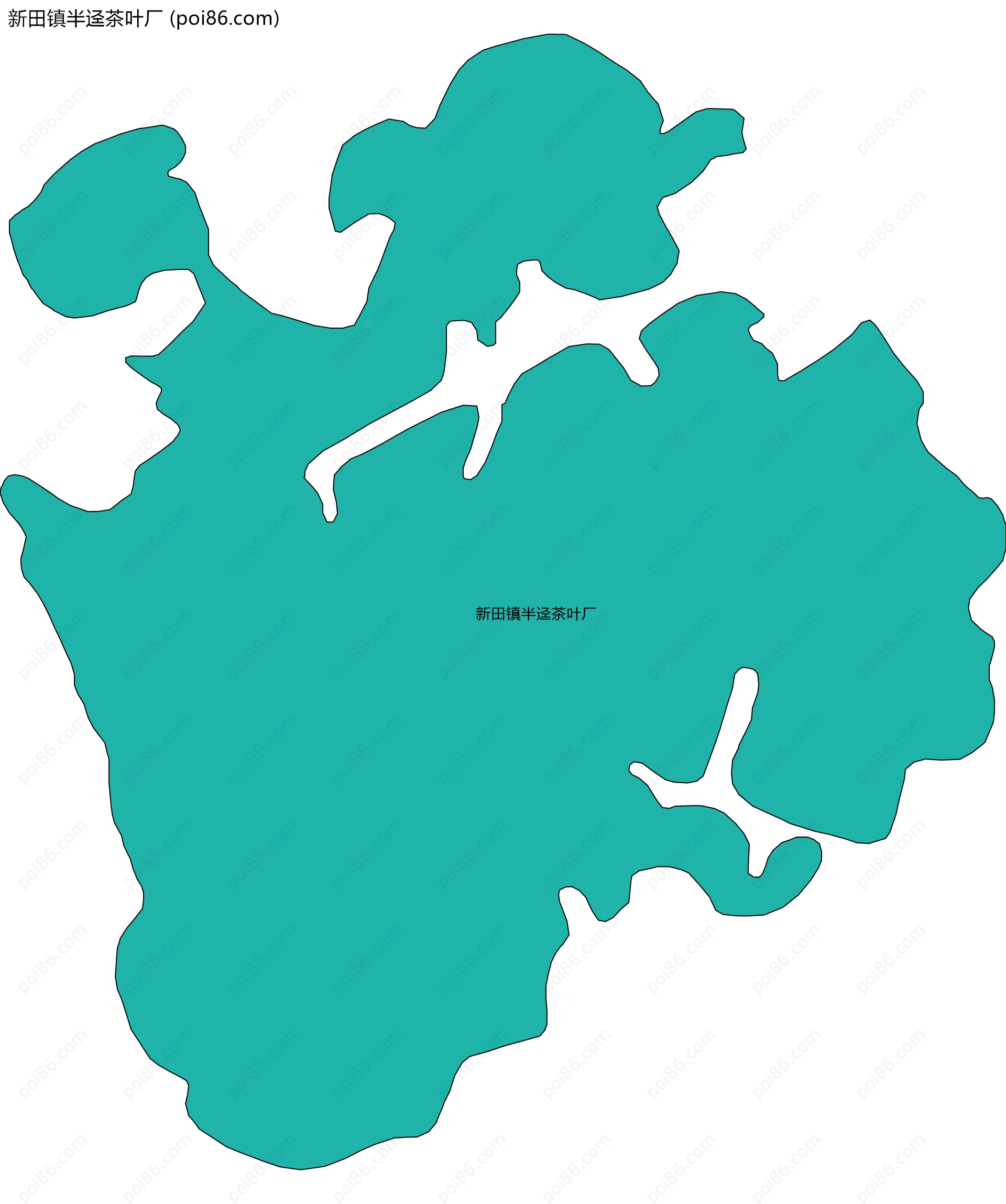 新田镇半迳茶叶厂边界地图