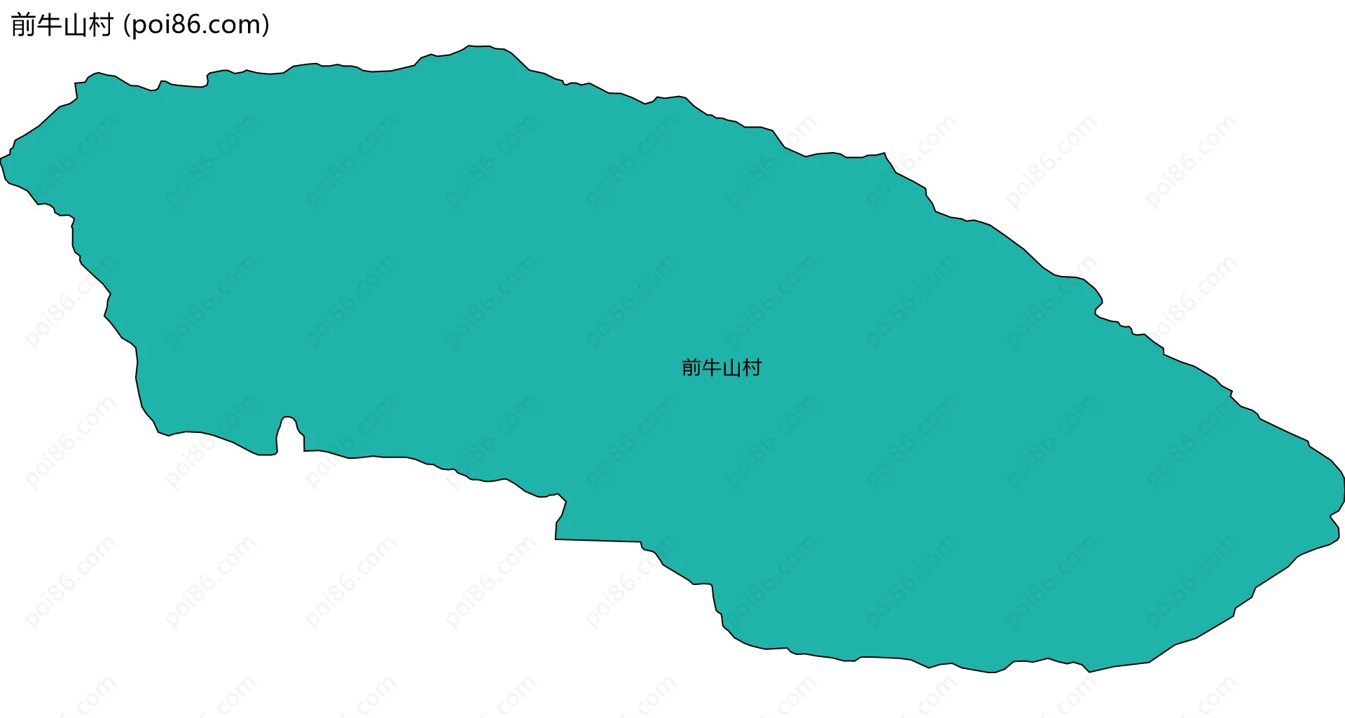 前牛山村边界地图