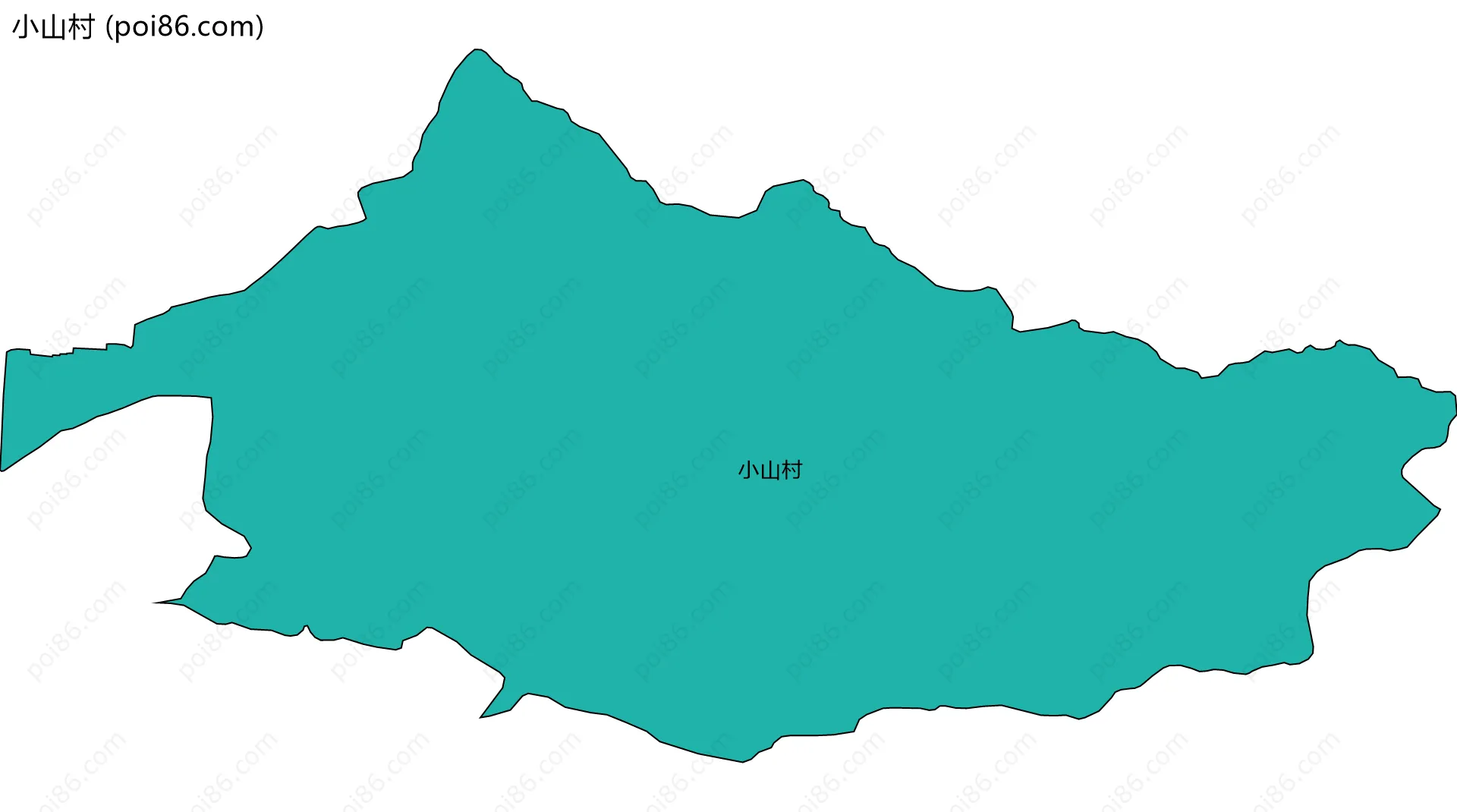 小山村边界地图