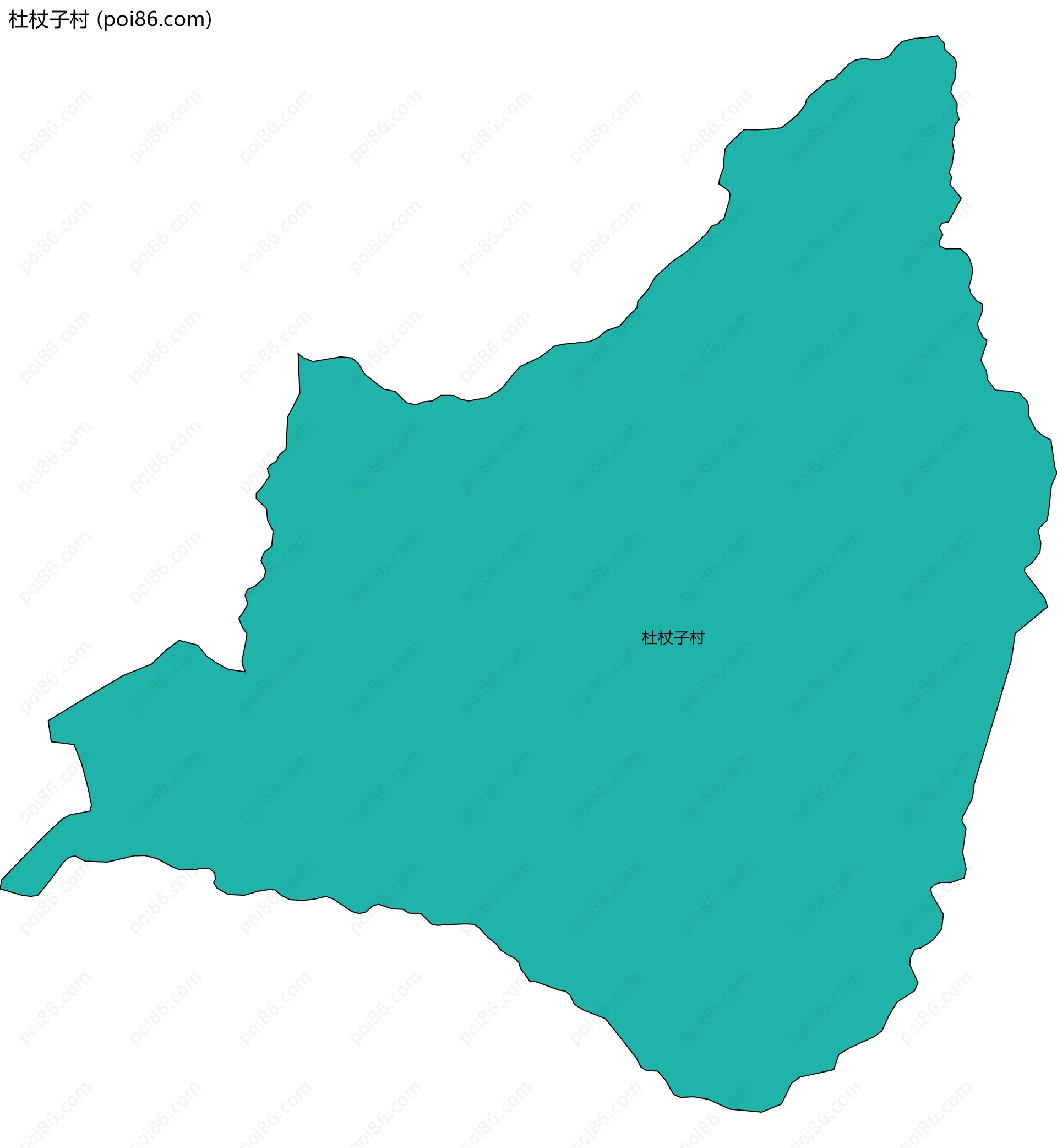 杜杖子村边界地图