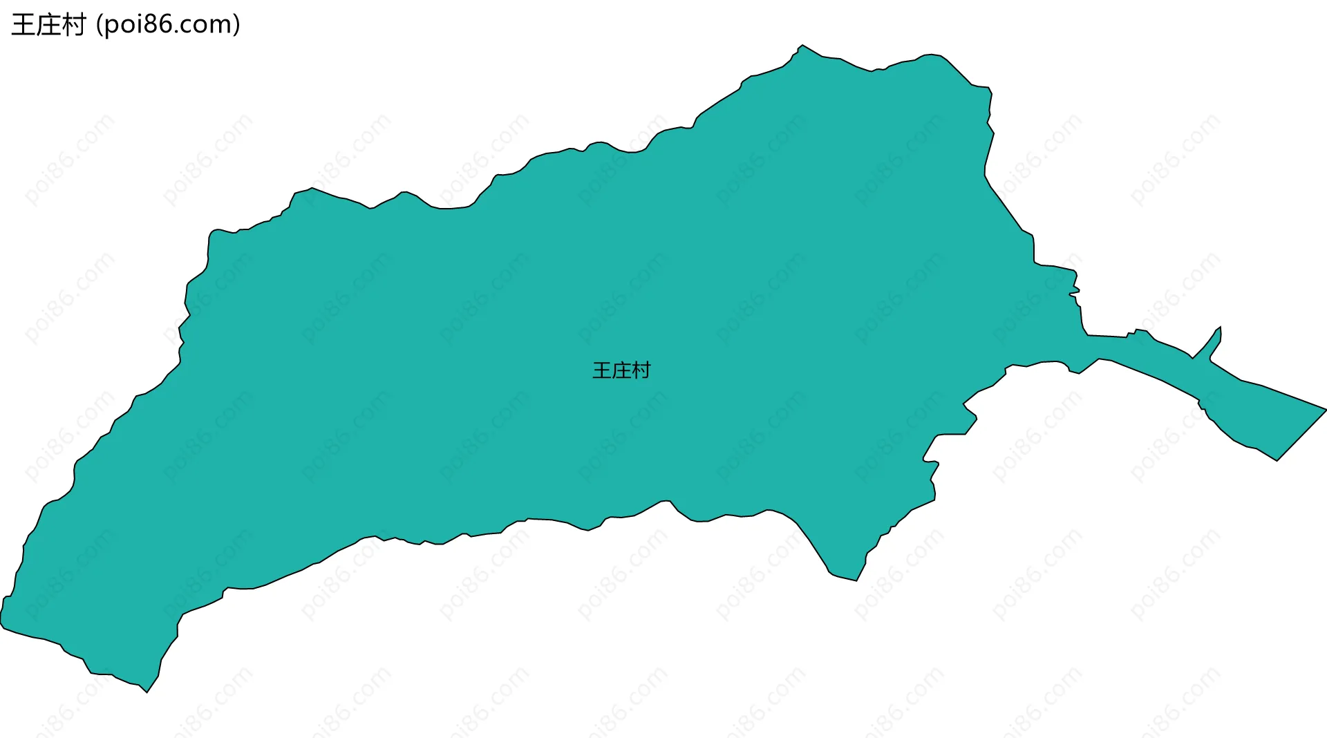 王庄村边界地图
